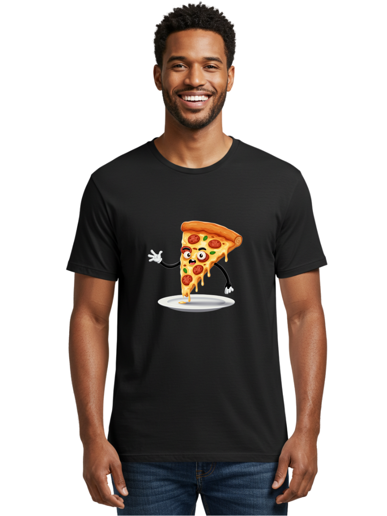 Pizza-Slice-1 Men'S Graphic Tee, 100% Cotton, Comfortable Casual Summer Wear, Machine Washable, Vintage Camera, Old Camera, Antique Camera, Black Camera, Classic Photography, Photography Equipment, Nostalgic Device, Film Camera, Camera Art Ban167
