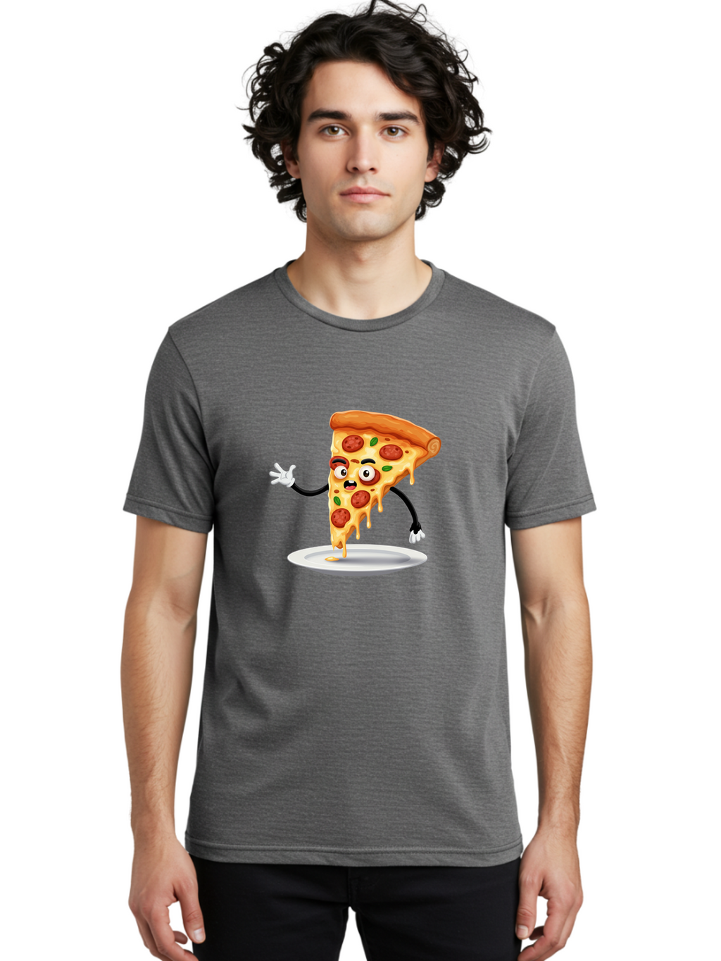 Pizza-Slice-1 Men'S Graphic Tee, 100% Cotton, Comfortable Casual Summer Wear, Machine Washable, Vintage Camera, Old Camera, Antique Camera, Black Camera, Classic Photography, Photography Equipment, Nostalgic Device, Film Camera, Camera Art Ban167