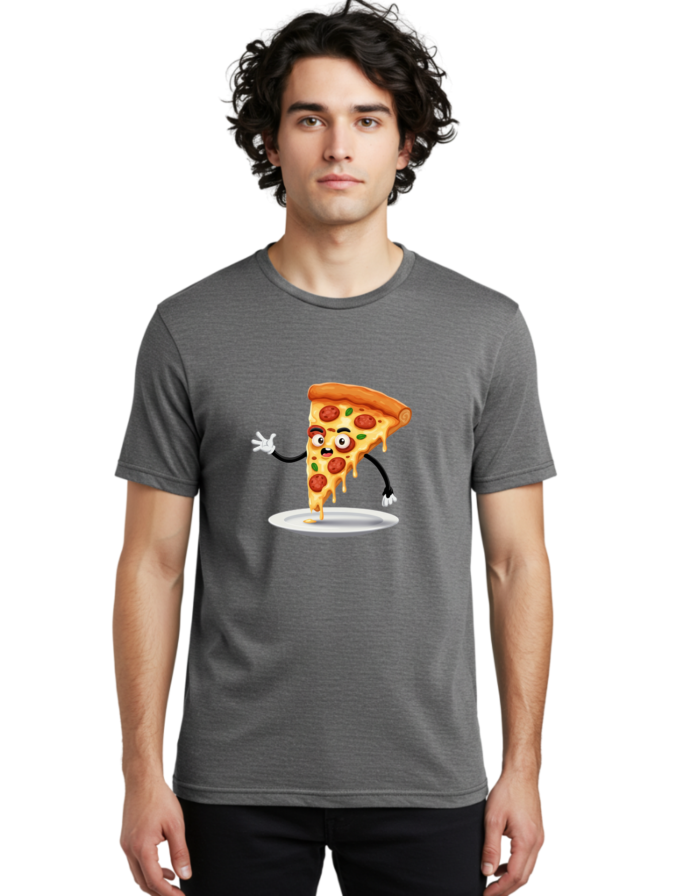 Pizza-Slice-1 Men'S Graphic Tee, 100% Cotton, Comfortable Casual Summer Wear, Machine Washable, Vintage Camera, Old Camera, Antique Camera, Black Camera, Classic Photography, Photography Equipment, Nostalgic Device, Film Camera, Camera Art Ban167