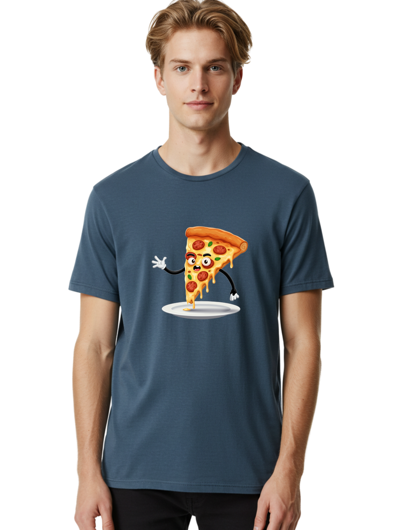 Pizza-Slice-1 Men'S Graphic Tee, 100% Cotton, Comfortable Casual Summer Wear, Machine Washable, Vintage Camera, Old Camera, Antique Camera, Black Camera, Classic Photography, Photography Equipment, Nostalgic Device, Film Camera, Camera Art Ban167