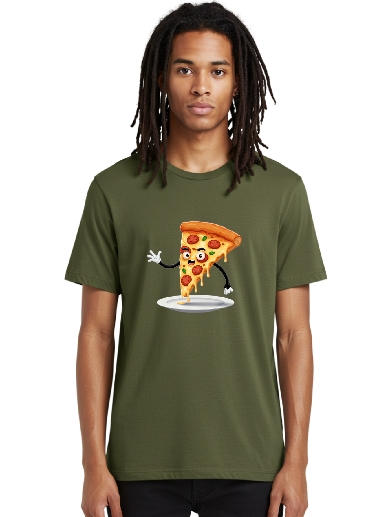 Pizza-Slice-1 Men'S Graphic Tee, 100% Cotton, Comfortable Casual Summer Wear, Machine Washable, Vintage Camera, Old Camera, Antique Camera, Black Camera, Classic Photography, Photography Equipment, Nostalgic Device, Film Camera, Camera Art Ban167