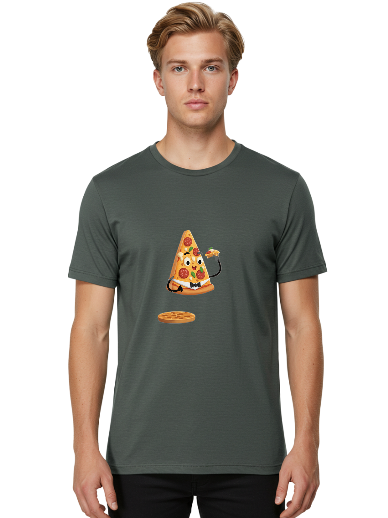 Pizza-Slice-Character Men'S Graphic Tee, 100% Cotton, Comfortable Casual Summer Wear, Machine Washable, Vintage Camera, Old Camera, Antique Camera, Black Camera, Classic Photography, Photography Equipment, Nostalgic Device, Film Camera, Ban168