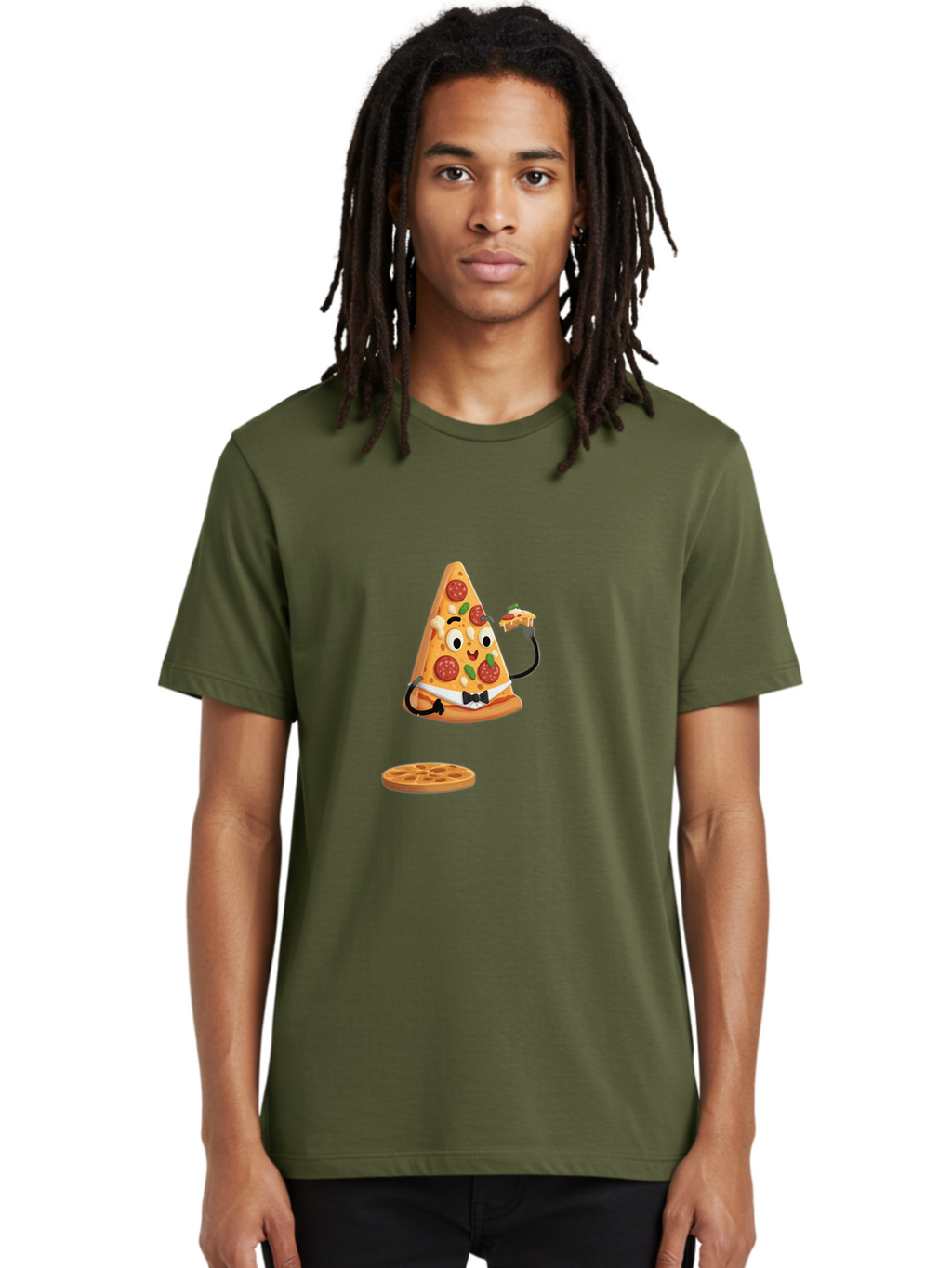 Pizza-Slice-Character Men'S Graphic Tee, 100% Cotton, Comfortable Casual Summer Wear, Machine Washable, Vintage Camera, Old Camera, Antique Camera, Black Camera, Classic Photography, Photography Equipment, Nostalgic Device, Film Camera, Ban168