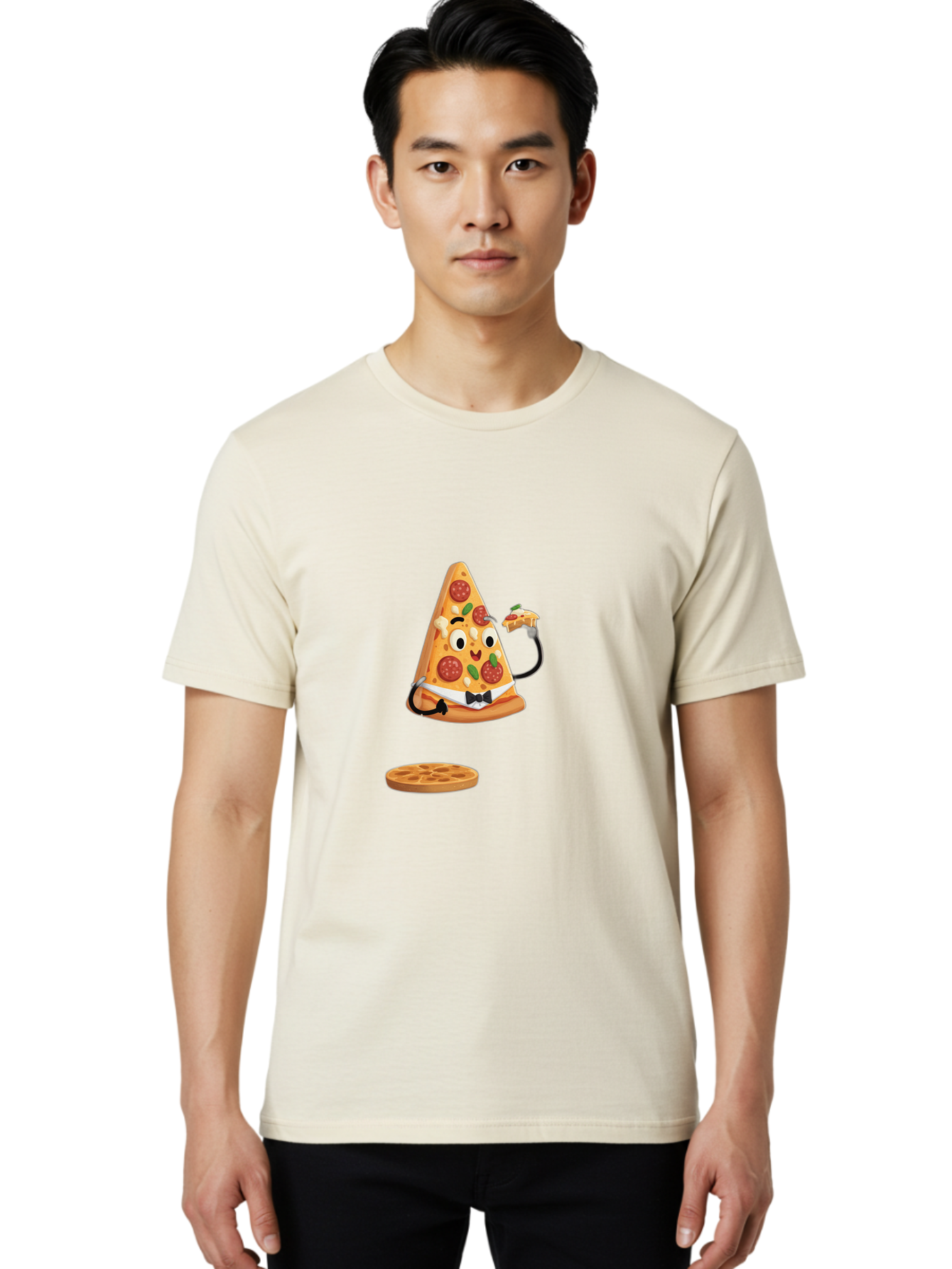 Pizza-Slice-Character Men'S Graphic Tee, 100% Cotton, Comfortable Casual Summer Wear, Machine Washable, Vintage Camera, Old Camera, Antique Camera, Black Camera, Classic Photography, Photography Equipment, Nostalgic Device, Film Camera, Ban168