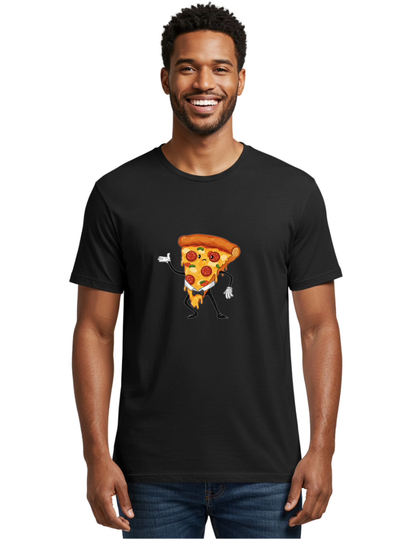 Pizza-Slice Men'S Graphic Tee, 100% Cotton, Comfortable Casual Summer Wear, Machine Washable, Vintage Camera, Old Camera, Antique Camera, Black Camera, Classic Photography, Photography Equipment, Nostalgic Device, Film Camera, Camera Art Ban171