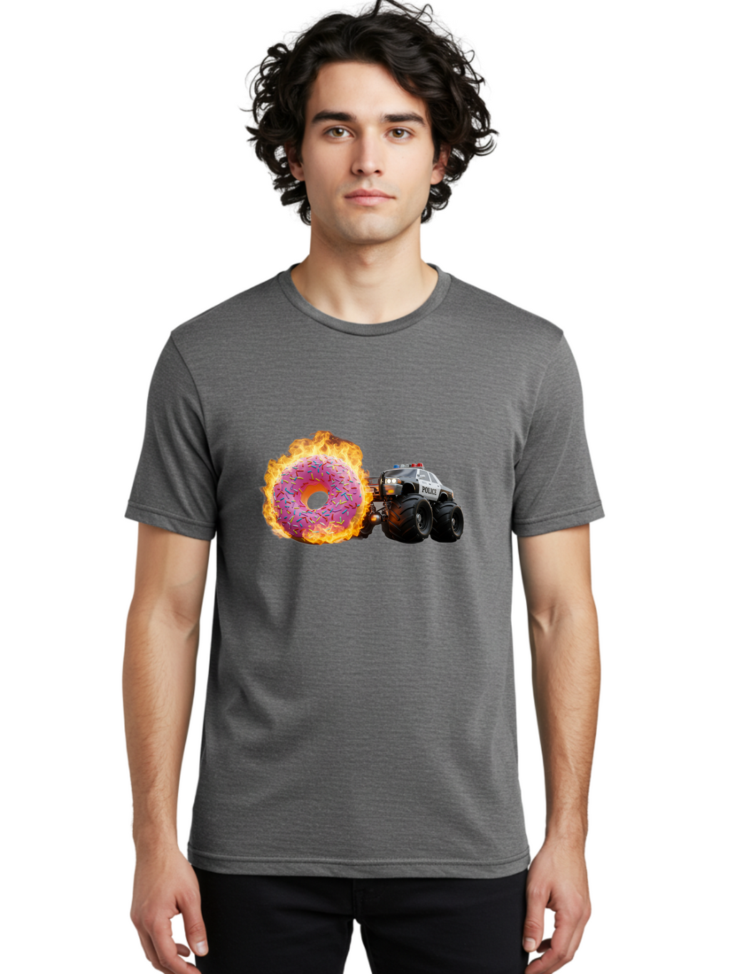 Police Men'S Graphic Tee, 100% Cotton, Comfortable Casual Summer Wear, Machine Washable, Vintage Camera, Old Camera, Antique Camera, Black Camera, Classic Photography, Photography Equipment, Nostalgic Device, Film Camera, Camera Art Ban178