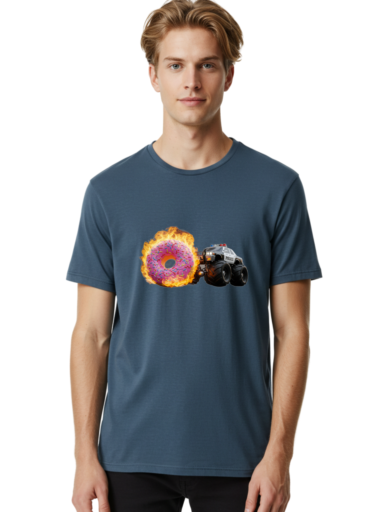 Police Men'S Graphic Tee, 100% Cotton, Comfortable Casual Summer Wear, Machine Washable, Vintage Camera, Old Camera, Antique Camera, Black Camera, Classic Photography, Photography Equipment, Nostalgic Device, Film Camera, Camera Art Ban178