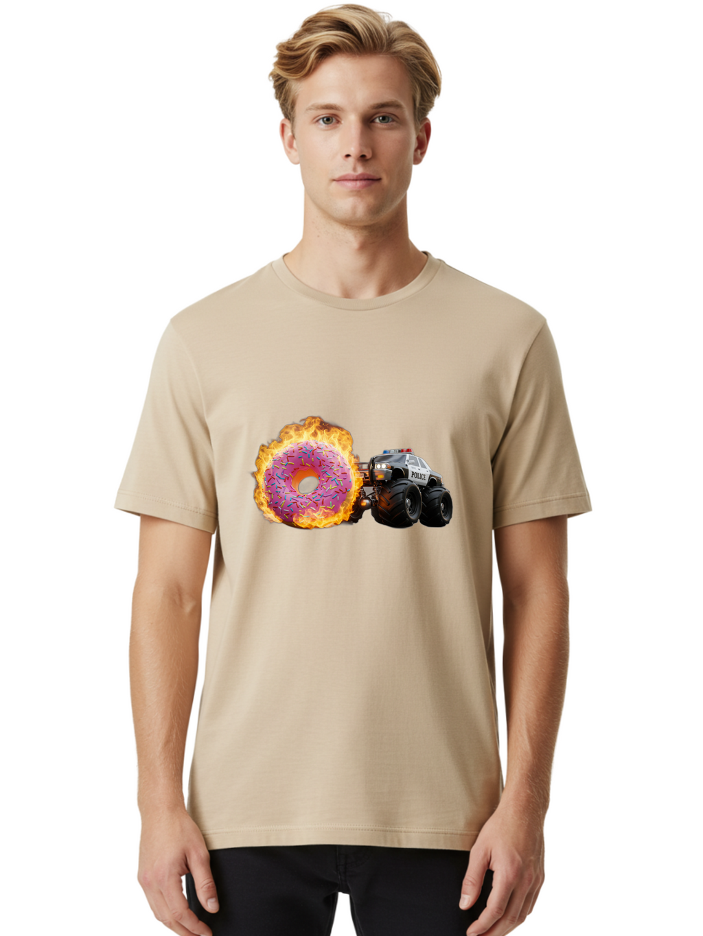Police Men'S Graphic Tee, 100% Cotton, Comfortable Casual Summer Wear, Machine Washable, Vintage Camera, Old Camera, Antique Camera, Black Camera, Classic Photography, Photography Equipment, Nostalgic Device, Film Camera, Camera Art Ban178