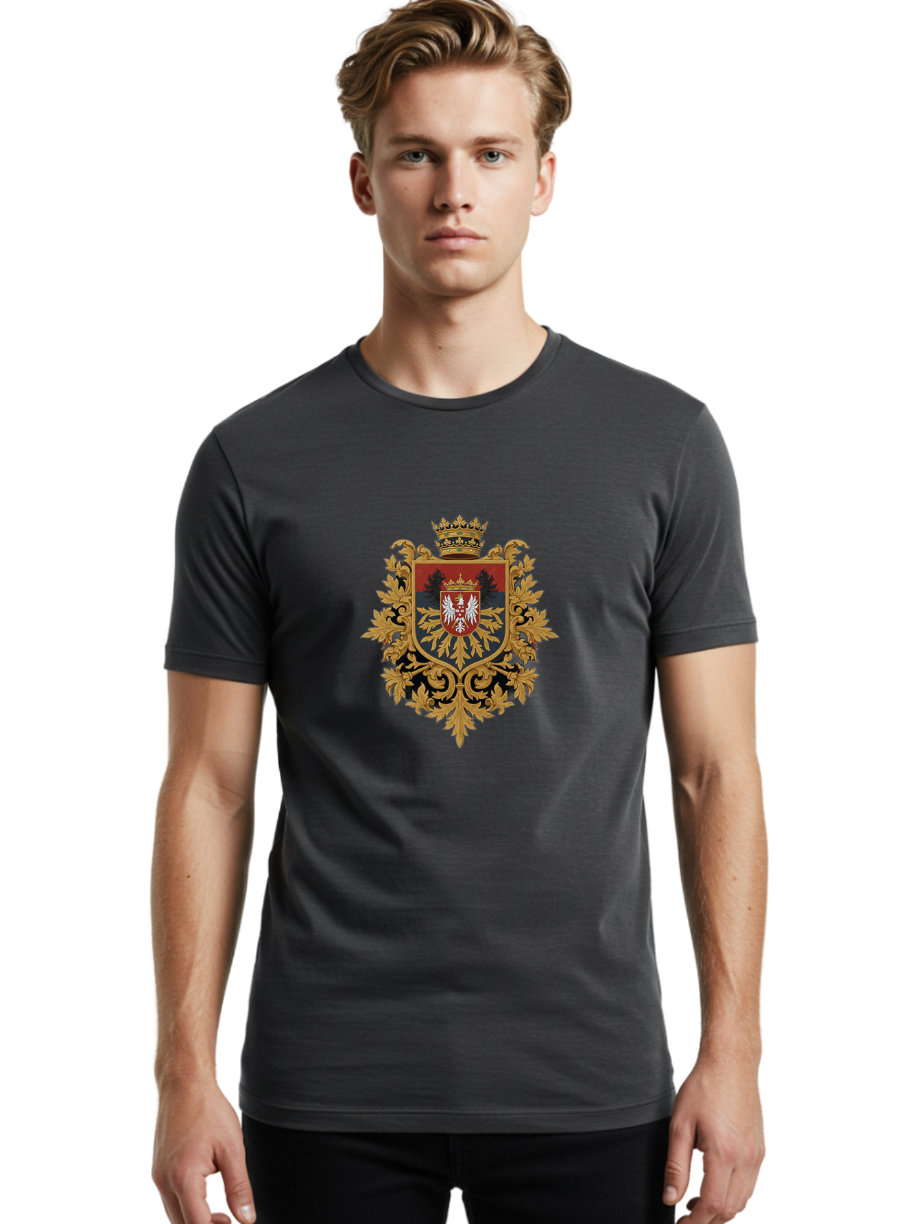 Polish-Coat-Of-Arms Men'S Graphic Tee, 100% Cotton, Comfortable Casual Summer Wear, Machine Washable, Vintage Camera, Old Camera, Antique Camera, Black Camera, Classic Photography, Photography Equipment, Nostalgic Device, Film Camera, Ban179