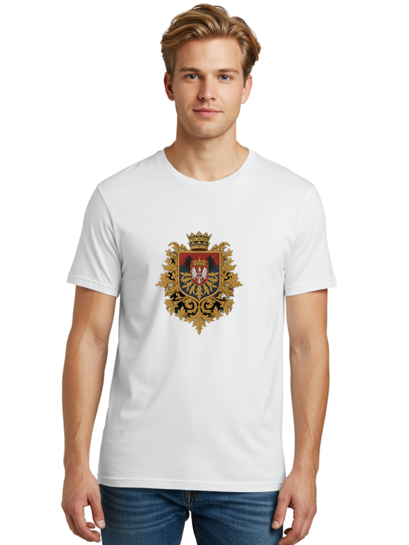 Polish-Coat-Of-Arms Men'S Graphic Tee, 100% Cotton, Comfortable Casual Summer Wear, Machine Washable, Vintage Camera, Old Camera, Antique Camera, Black Camera, Classic Photography, Photography Equipment, Nostalgic Device, Film Camera, Ban179