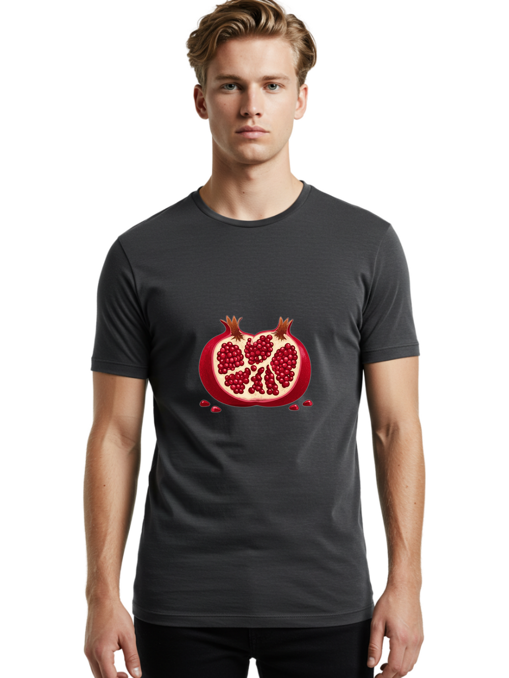 Pomegranate Men'S Graphic Tee, 100% Cotton, Comfortable Casual Summer Wear, Machine Washable, Vintage Camera, Old Camera, Antique Camera, Black Camera, Classic Photography, Photography Equipment, Nostalgic Device, Film Camera, Camera Art Ban181