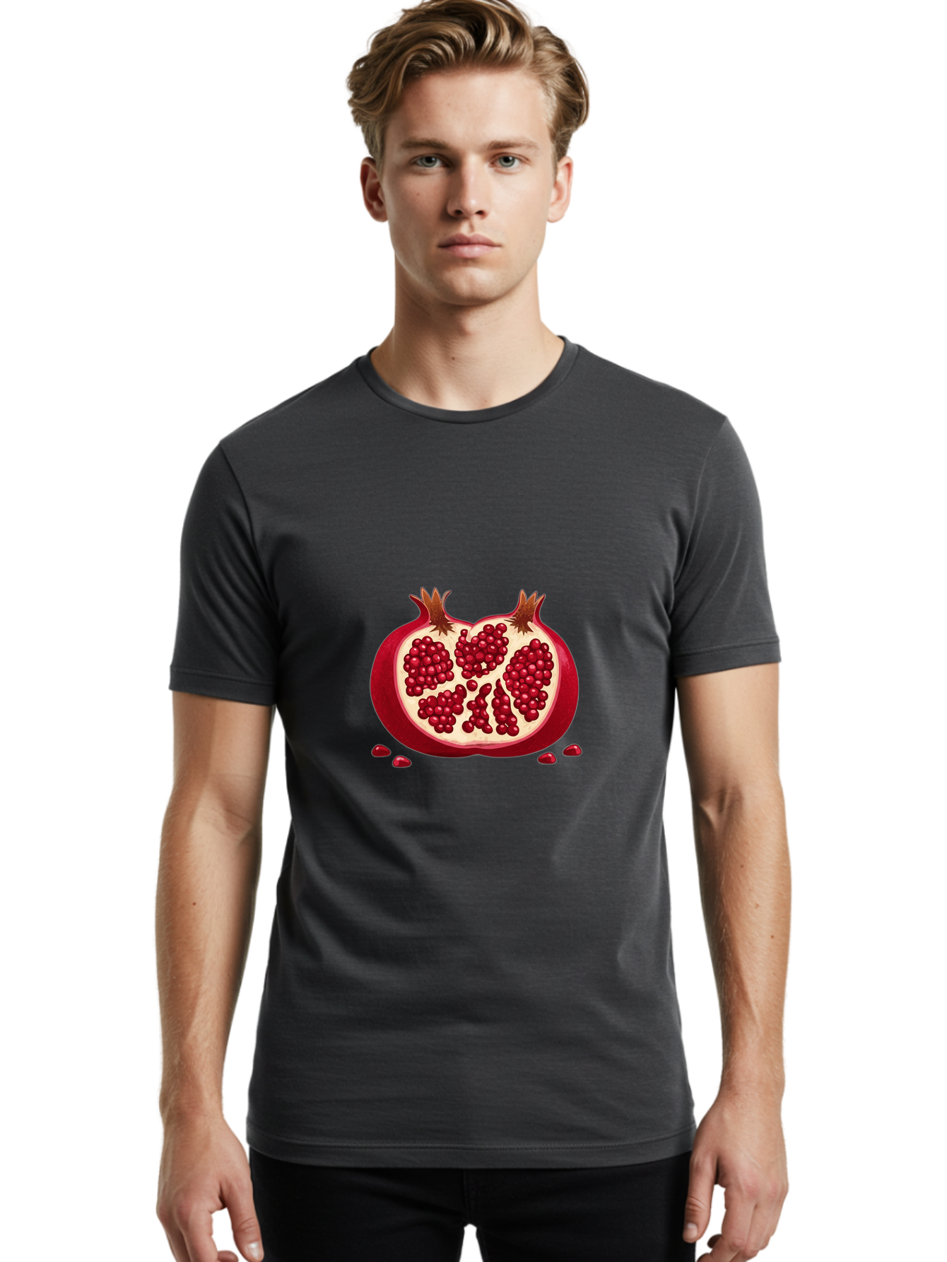Pomegranate Men'S Graphic Tee, 100% Cotton, Comfortable Casual Summer Wear, Machine Washable, Vintage Camera, Old Camera, Antique Camera, Black Camera, Classic Photography, Photography Equipment, Nostalgic Device, Film Camera, Camera Art Ban181