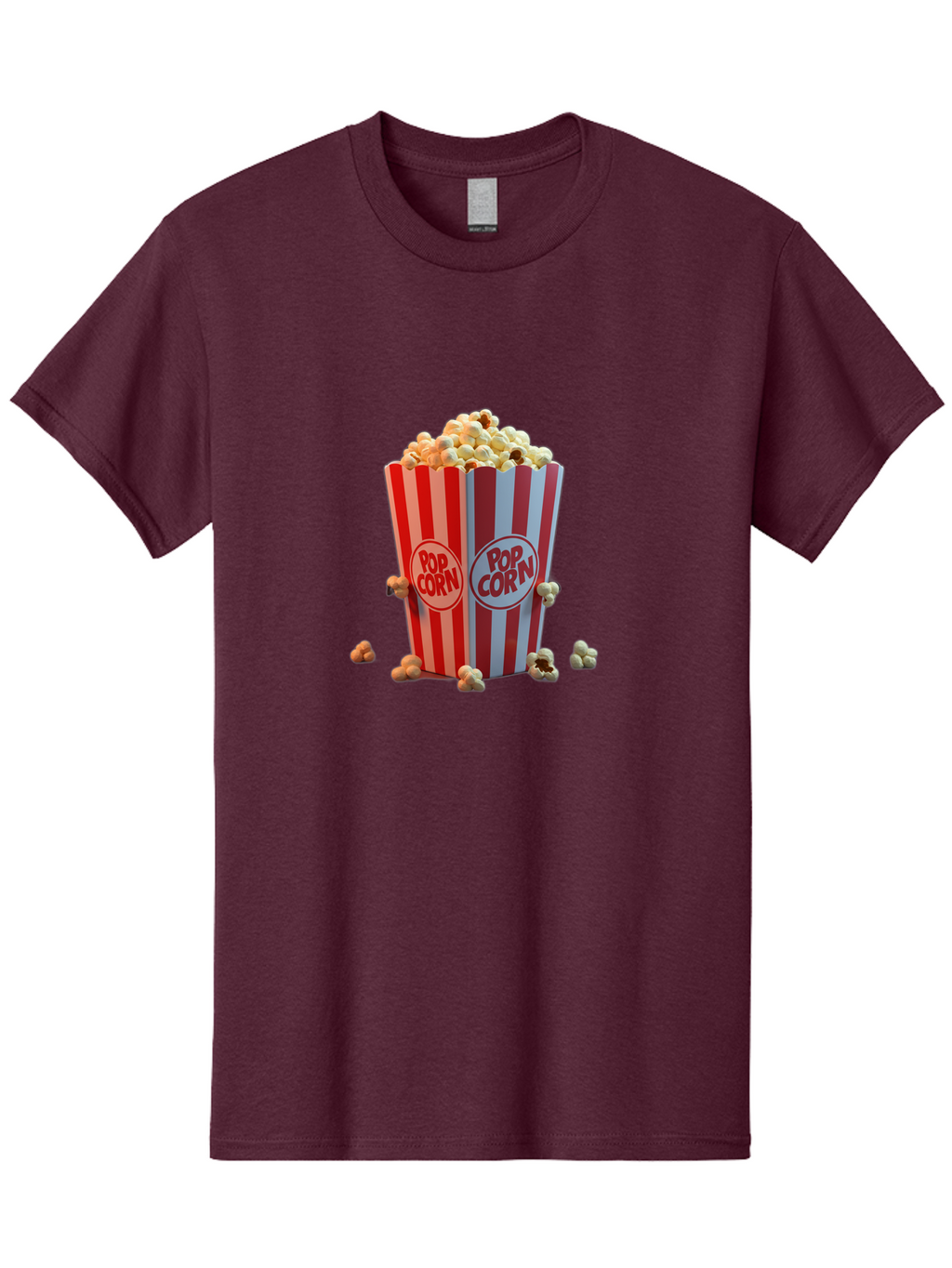Pop-Corn-3 Men'S Graphic Tee, 100% Cotton, Comfortable Casual Summer Wear, Machine Washable, Vintage Camera, Old Camera, Antique Camera, Black Camera, Classic Photography, Photography Equipment, Nostalgic Device, Film Camera, Camera Art Ban185