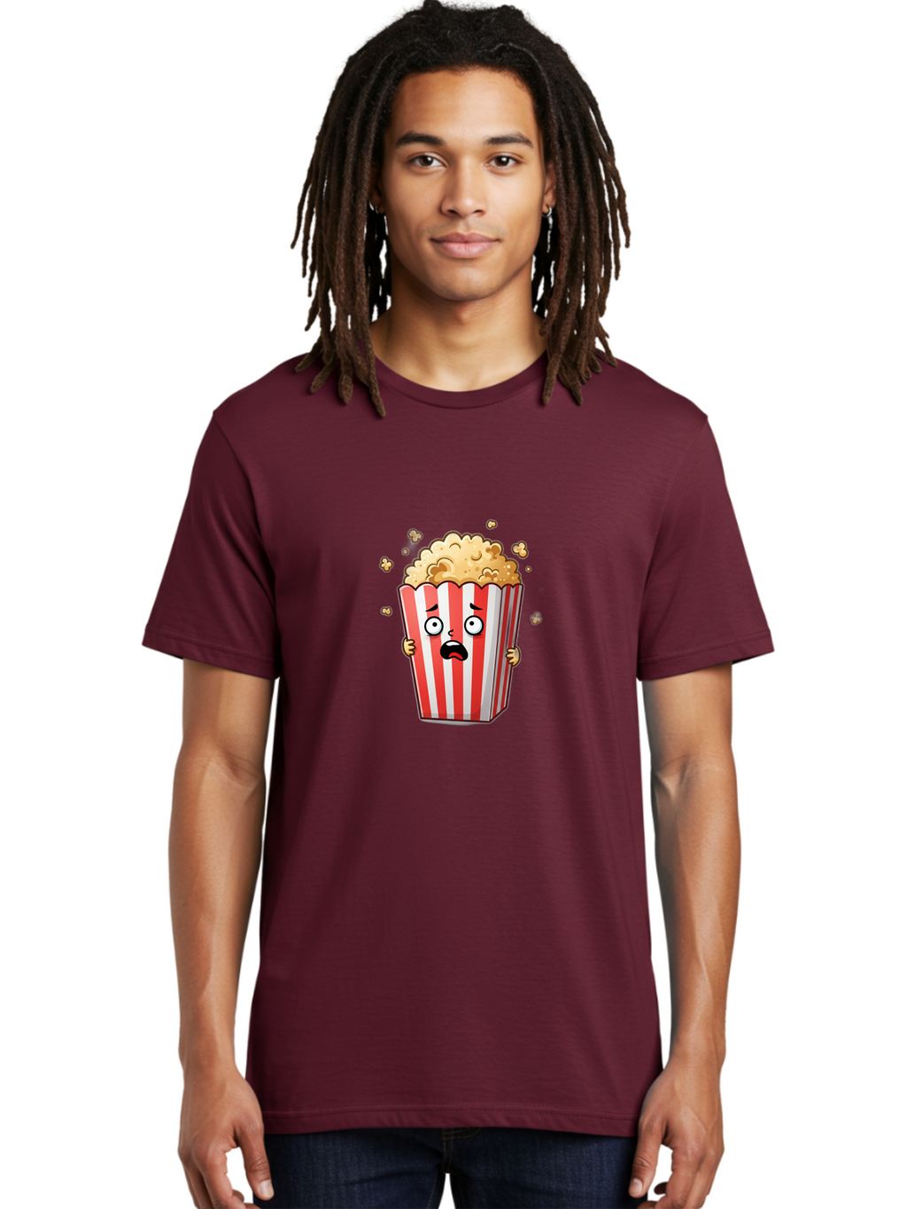 Popcorn-Bucket Men'S Graphic Tee, 100% Cotton, Comfortable Casual Summer Wear, Machine Washable, Vintage Camera, Old Camera, Antique Camera, Black Camera, Classic Photography, Photography Equipment, Nostalgic Device, Film Camera, Camera Art Ban191
