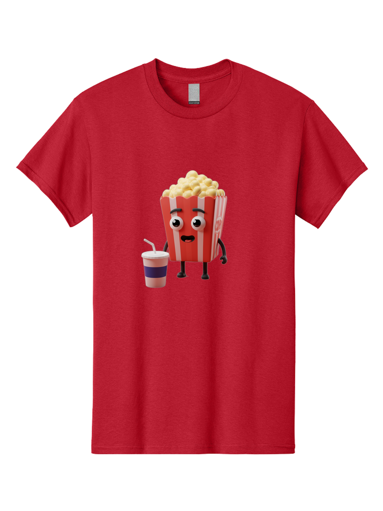 Popcorn Men'S Graphic Tee, 100% Cotton, Comfortable Casual Summer Wear, Machine Washable, Vintage Camera, Old Camera, Antique Camera, Black Camera, Classic Photography, Photography Equipment, Nostalgic Device, Film Camera, Camera Art Ban192