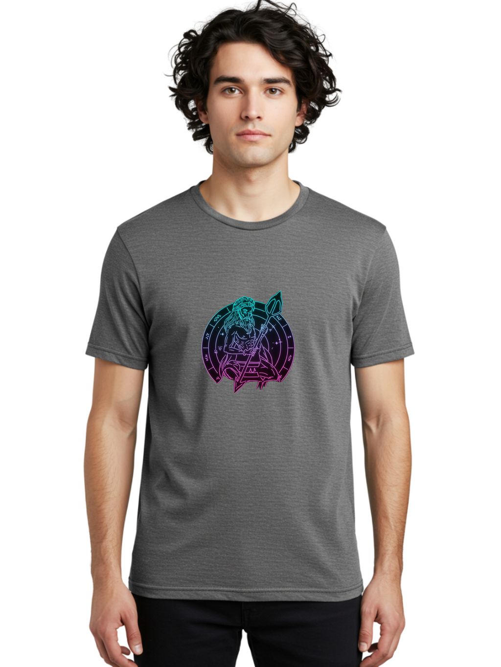 Poseidon-Zodiac Men'S Graphic Tee, 100% Cotton, Comfortable Casual Summer Wear, Machine Washable, Vintage Camera, Old Camera, Antique Camera, Black Camera, Classic Photography, Photography Equipment, Nostalgic Device, Film Camera, Camera Art Ban194