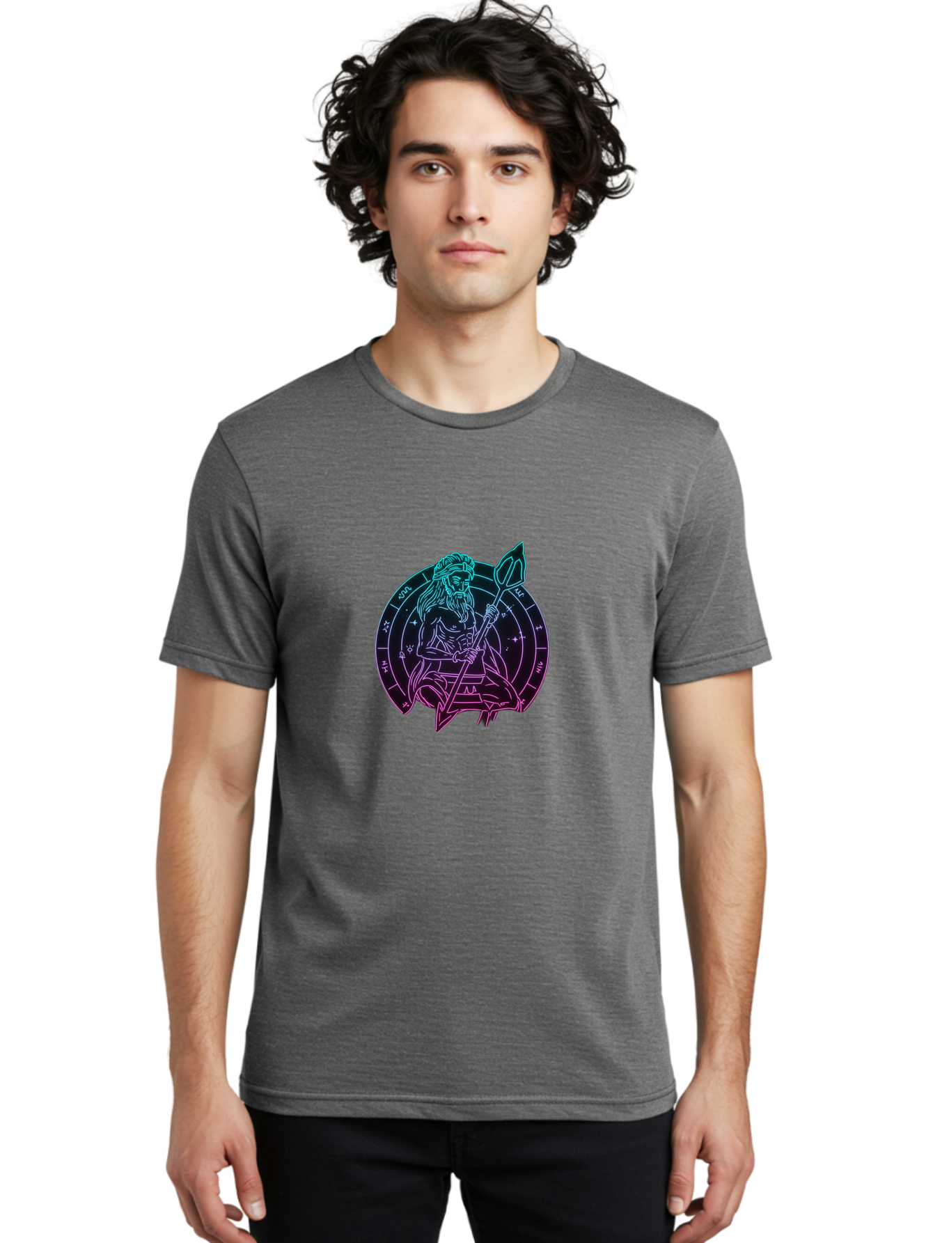 Poseidon-Zodiac Men'S Graphic Tee, 100% Cotton, Comfortable Casual Summer Wear, Machine Washable, Vintage Camera, Old Camera, Antique Camera, Black Camera, Classic Photography, Photography Equipment, Nostalgic Device, Film Camera, Camera Art Ban194
