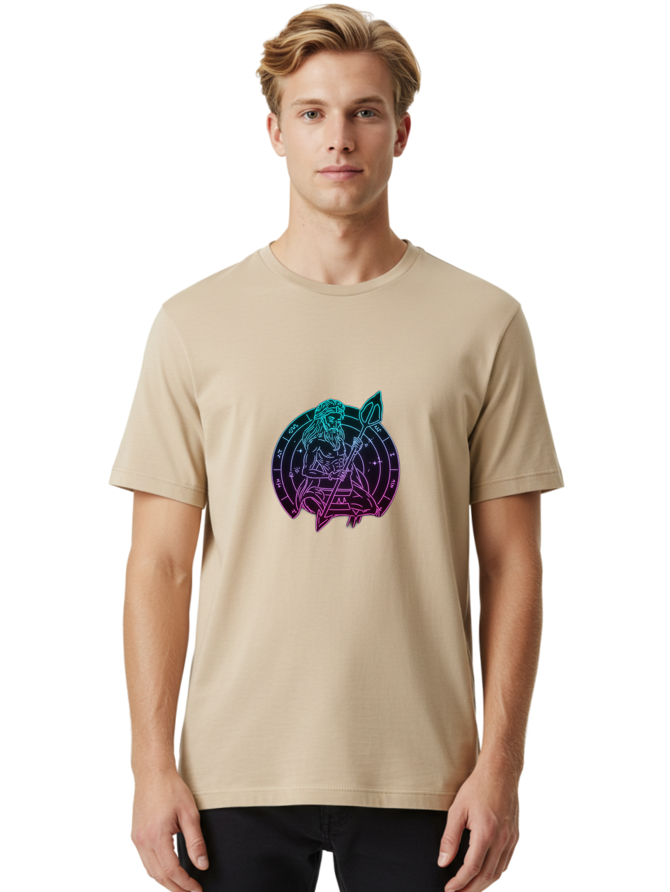 Poseidon-Zodiac Men'S Graphic Tee, 100% Cotton, Comfortable Casual Summer Wear, Machine Washable, Vintage Camera, Old Camera, Antique Camera, Black Camera, Classic Photography, Photography Equipment, Nostalgic Device, Film Camera, Camera Art Ban194