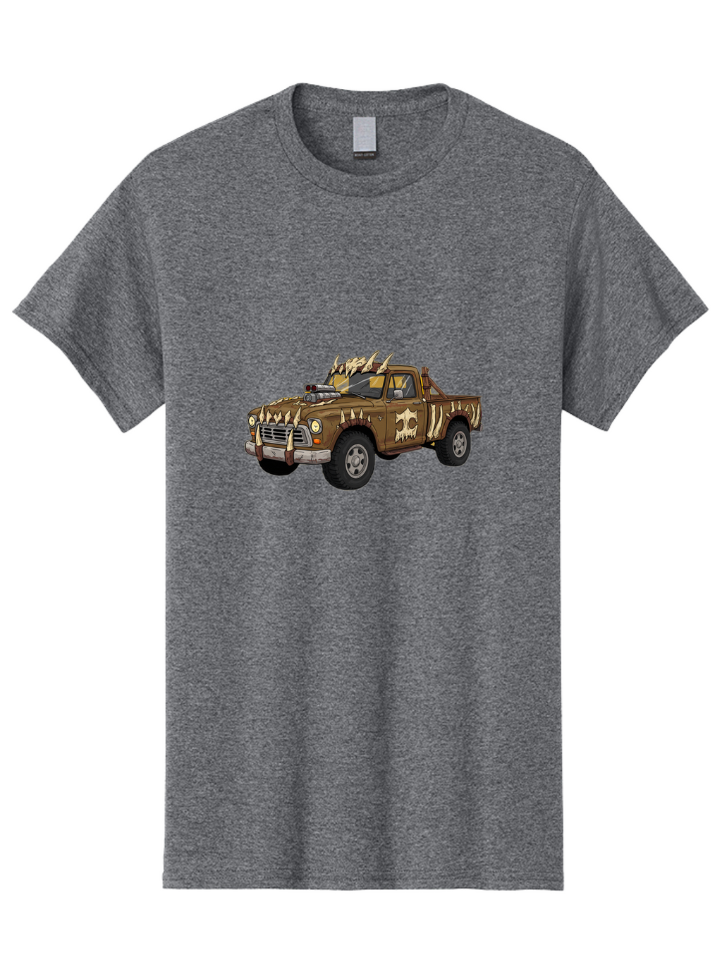 Post-Apocalyptic-Pickup-Truck Men'S Graphic Tee, 100% Cotton, Comfortable Casual Summer Wear, Machine Washable, Vintage Camera, Old Camera, Antique Camera, Black Camera, Classic Photography, Photography Equipment, Nostalgic Device, Ban195