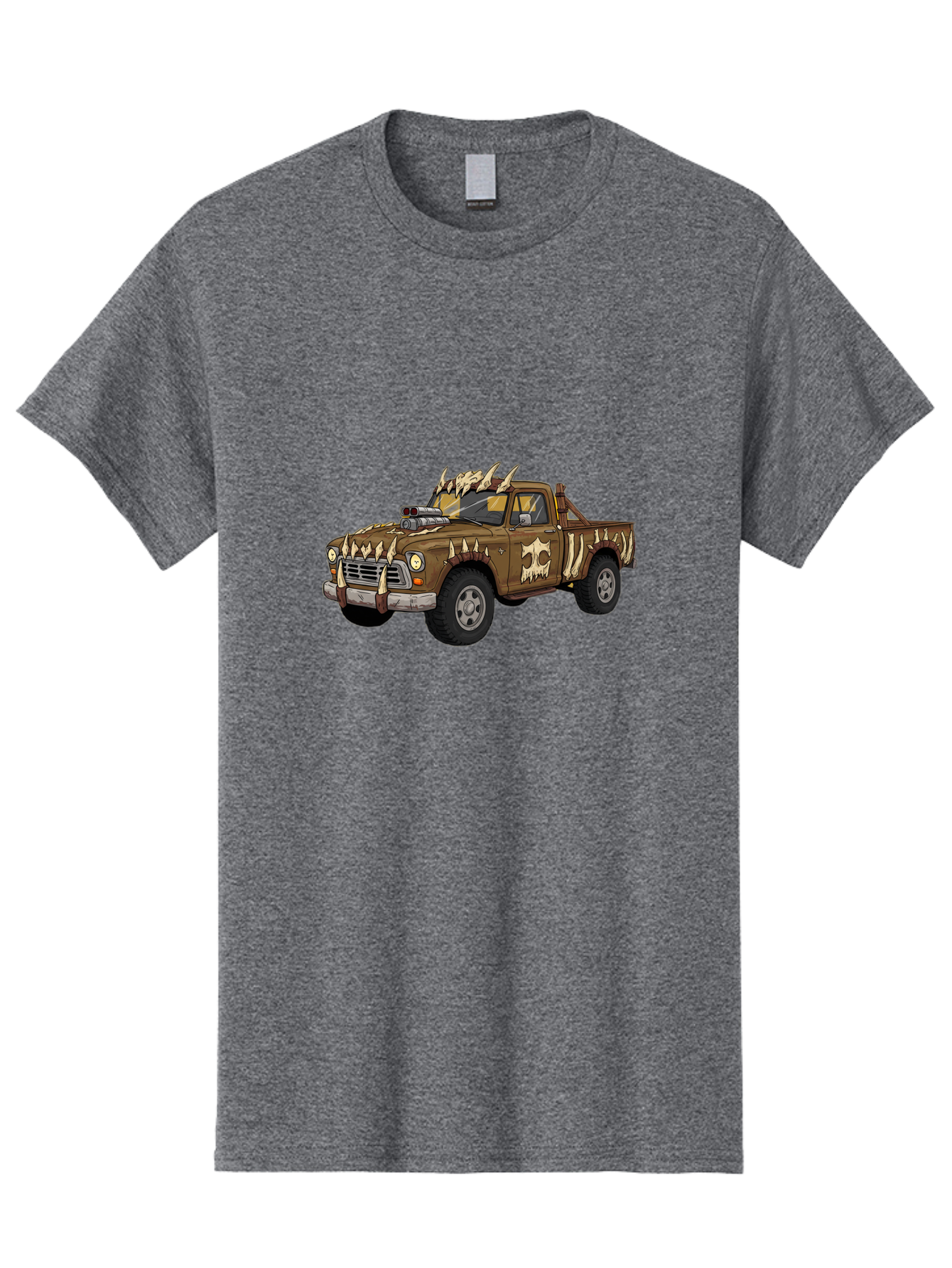 Post-Apocalyptic-Pickup-Truck Men'S Graphic Tee, 100% Cotton, Comfortable Casual Summer Wear, Machine Washable, Vintage Camera, Old Camera, Antique Camera, Black Camera, Classic Photography, Photography Equipment, Nostalgic Device, Ban195