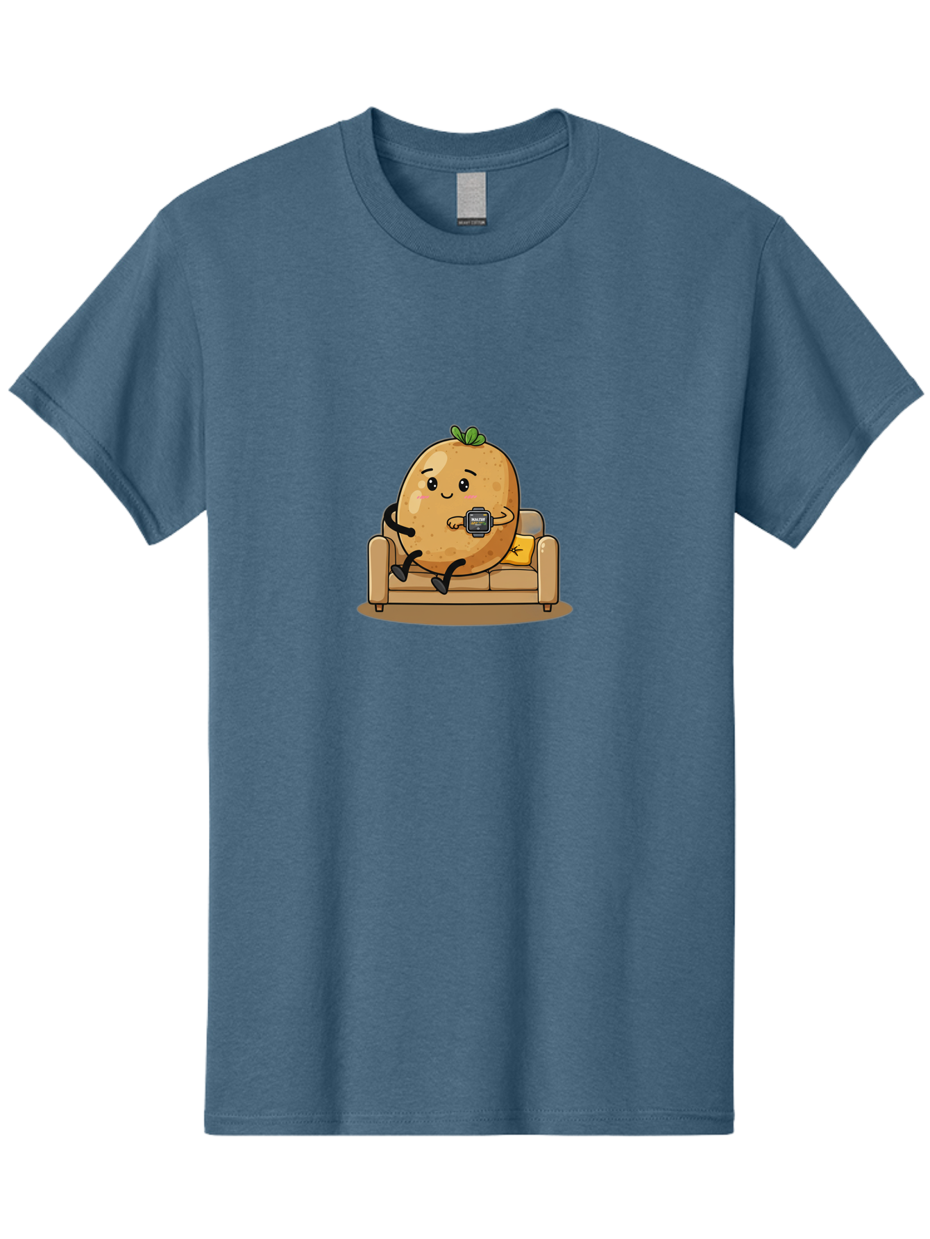 Potato-On-Couch-1 Men'S Graphic Tee, 100% Cotton, Comfortable Casual Summer Wear, Machine Washable, Vintage Camera, Old Camera, Antique Camera, Black Camera, Classic Photography, Photography Equipment, Nostalgic Device, Film Camera, Camera Art Ban196