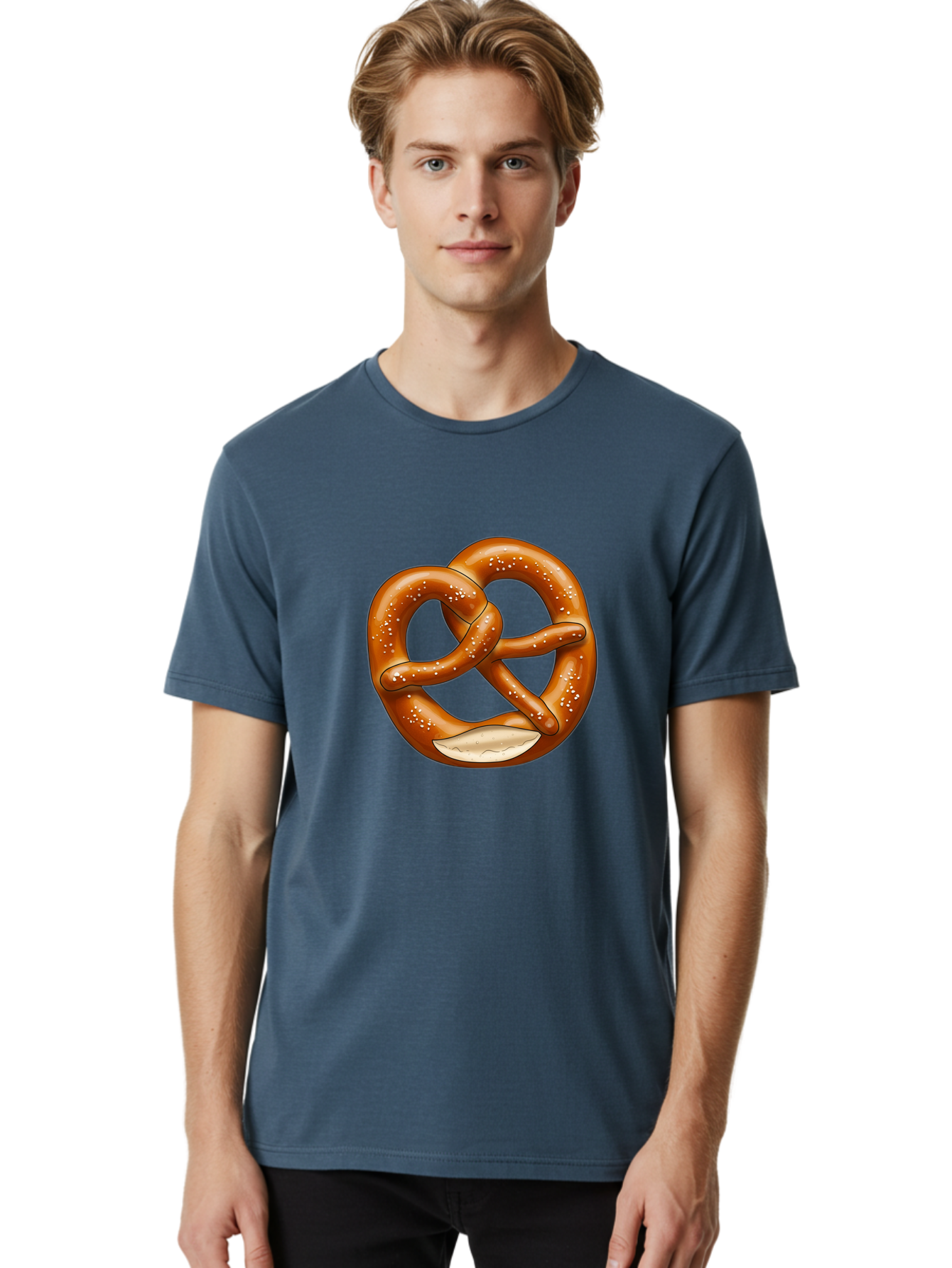 Pretzel Men'S Graphic Tee, 100% Cotton, Comfortable Casual Summer Wear, Machine Washable, Vintage Camera, Old Camera, Antique Camera, Black Camera, Classic Photography, Photography Equipment, Nostalgic Device, Film Camera, Camera Art Ban204