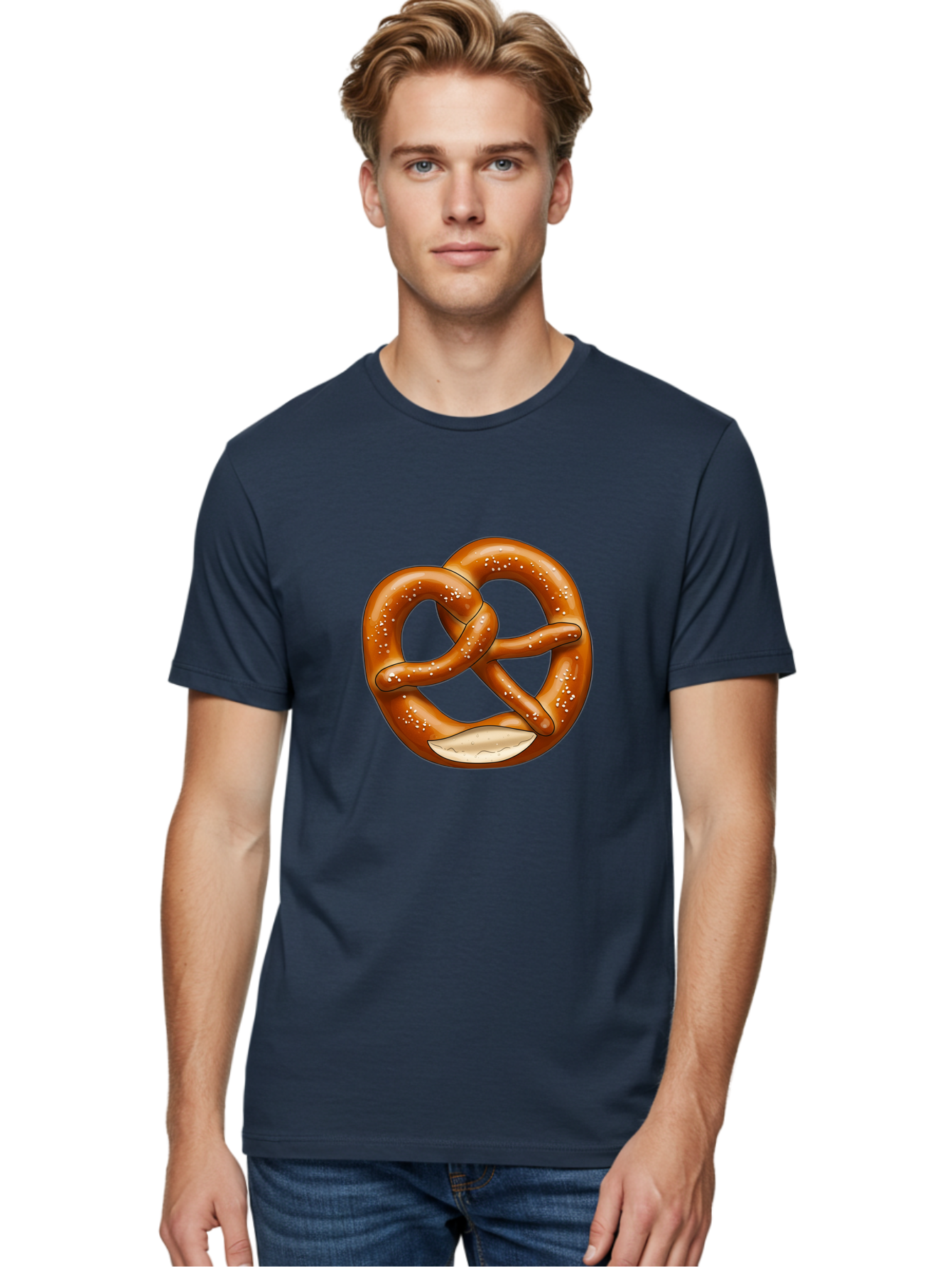 Pretzel Men'S Graphic Tee, 100% Cotton, Comfortable Casual Summer Wear, Machine Washable, Vintage Camera, Old Camera, Antique Camera, Black Camera, Classic Photography, Photography Equipment, Nostalgic Device, Film Camera, Camera Art Ban204
