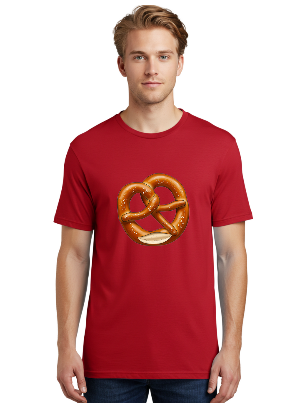 Pretzel Men'S Graphic Tee, 100% Cotton, Comfortable Casual Summer Wear, Machine Washable, Vintage Camera, Old Camera, Antique Camera, Black Camera, Classic Photography, Photography Equipment, Nostalgic Device, Film Camera, Camera Art Ban204