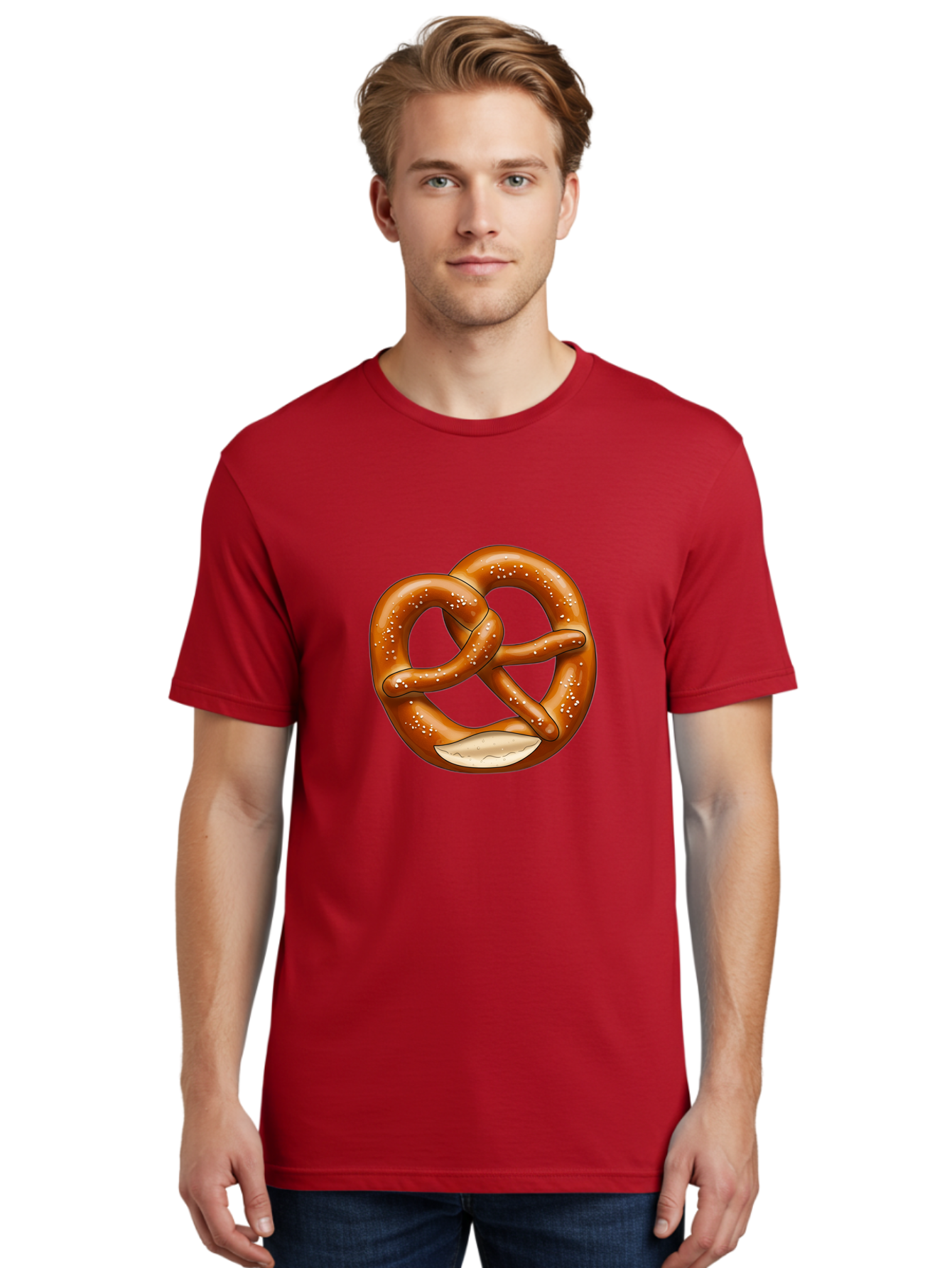 Pretzel Men'S Graphic Tee, 100% Cotton, Comfortable Casual Summer Wear, Machine Washable, Vintage Camera, Old Camera, Antique Camera, Black Camera, Classic Photography, Photography Equipment, Nostalgic Device, Film Camera, Camera Art Ban204