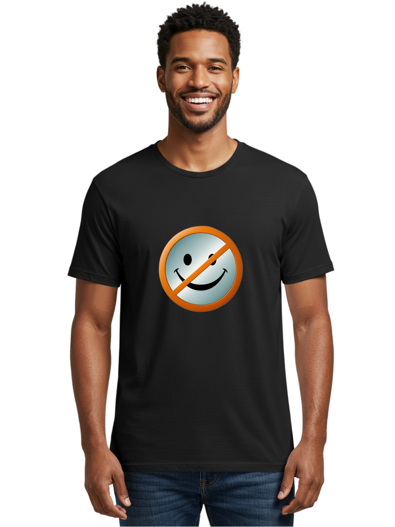 Prohibited-Smiley-Face Men'S Graphic Tee, 100% Cotton, Comfortable Casual Summer Wear, Machine Washable, Vintage Camera, Old Camera, Antique Camera, Black Camera, Classic Photography, Photography Equipment, Nostalgic Device, Film Camera, Ban205