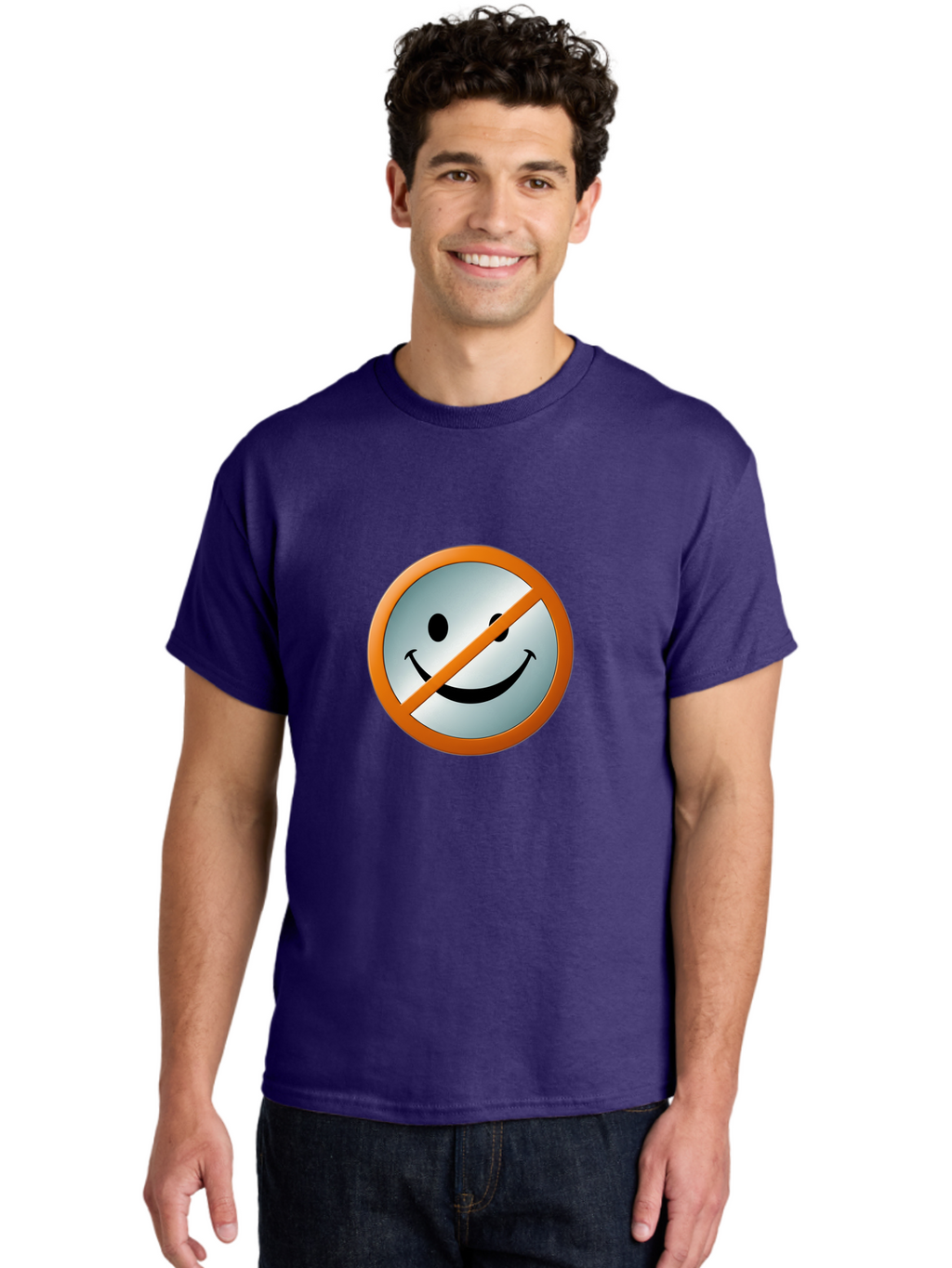 Prohibited-Smiley-Face Men'S Graphic Tee, 100% Cotton, Comfortable Casual Summer Wear, Machine Washable, Vintage Camera, Old Camera, Antique Camera, Black Camera, Classic Photography, Photography Equipment, Nostalgic Device, Film Camera, Ban205