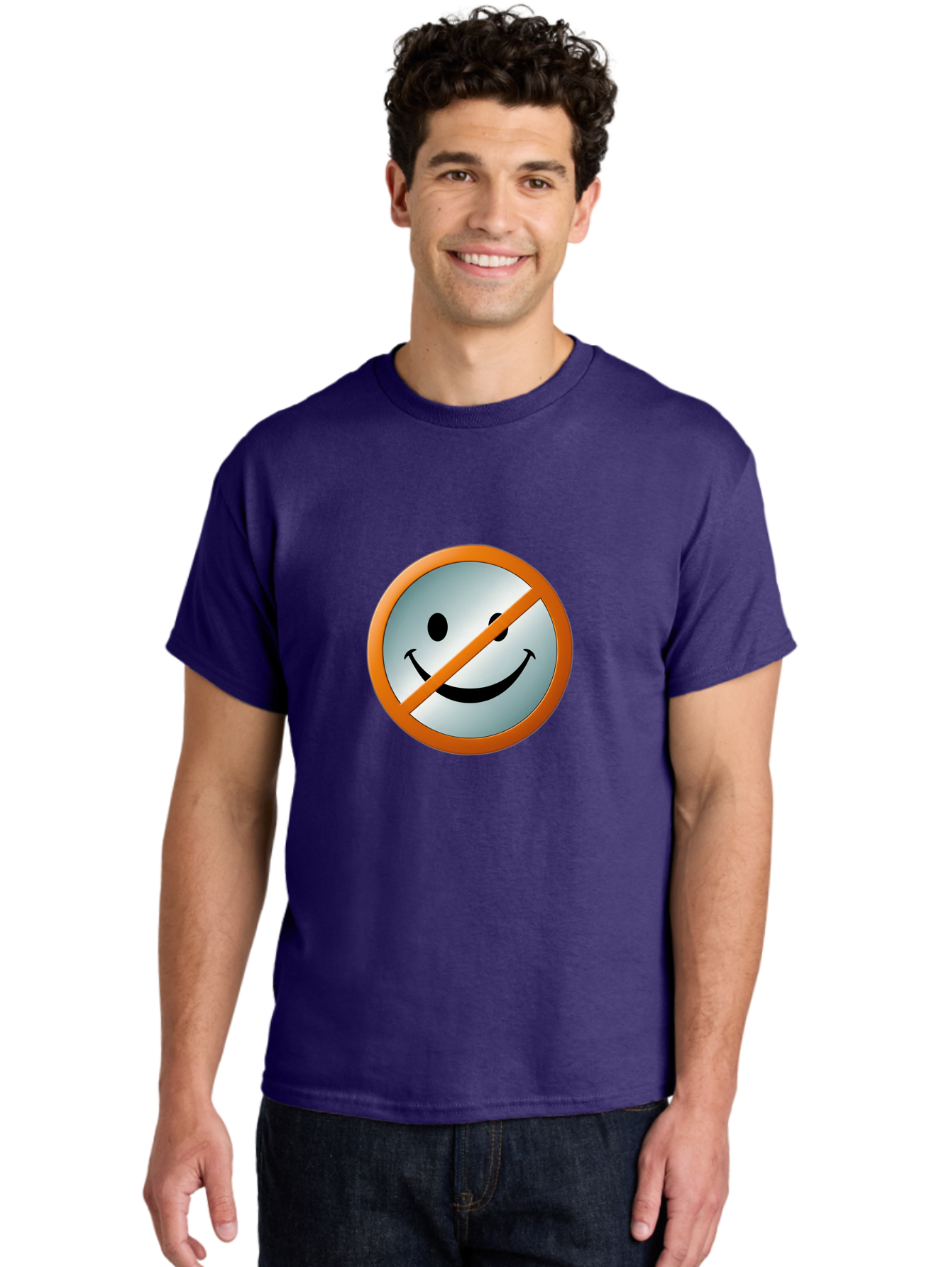 Prohibited-Smiley-Face Men'S Graphic Tee, 100% Cotton, Comfortable Casual Summer Wear, Machine Washable, Vintage Camera, Old Camera, Antique Camera, Black Camera, Classic Photography, Photography Equipment, Nostalgic Device, Film Camera, Ban205