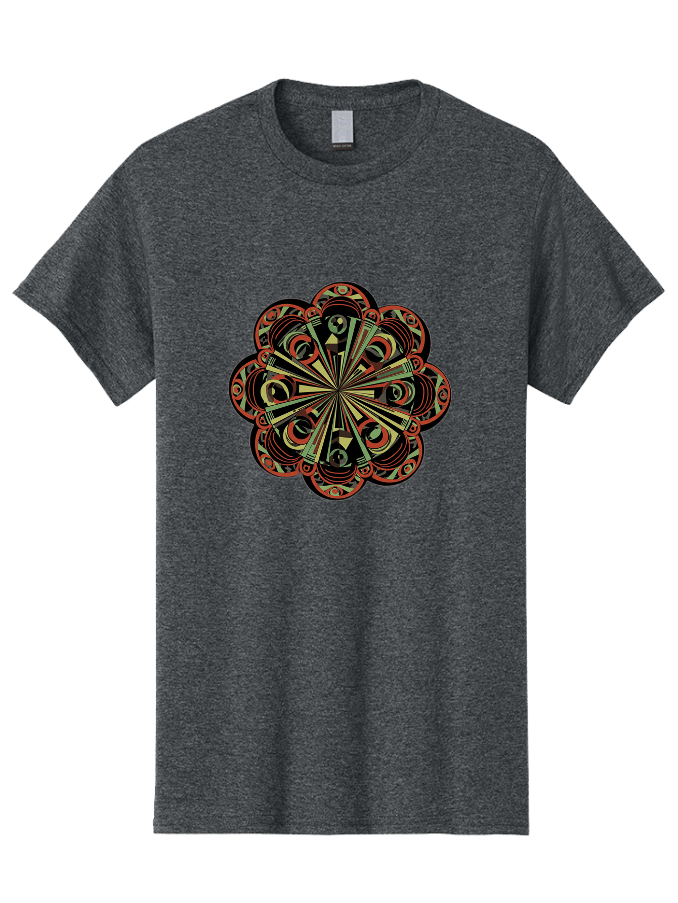 Psychedelic-Mandala Men'S Graphic Tee, 100% Cotton, Comfortable Casual Summer Wear, Machine Washable, Vintage Camera, Old Camera, Antique Camera, Black Camera, Classic Photography, Photography Equipment, Nostalgic Device, Film Camera, Ban206