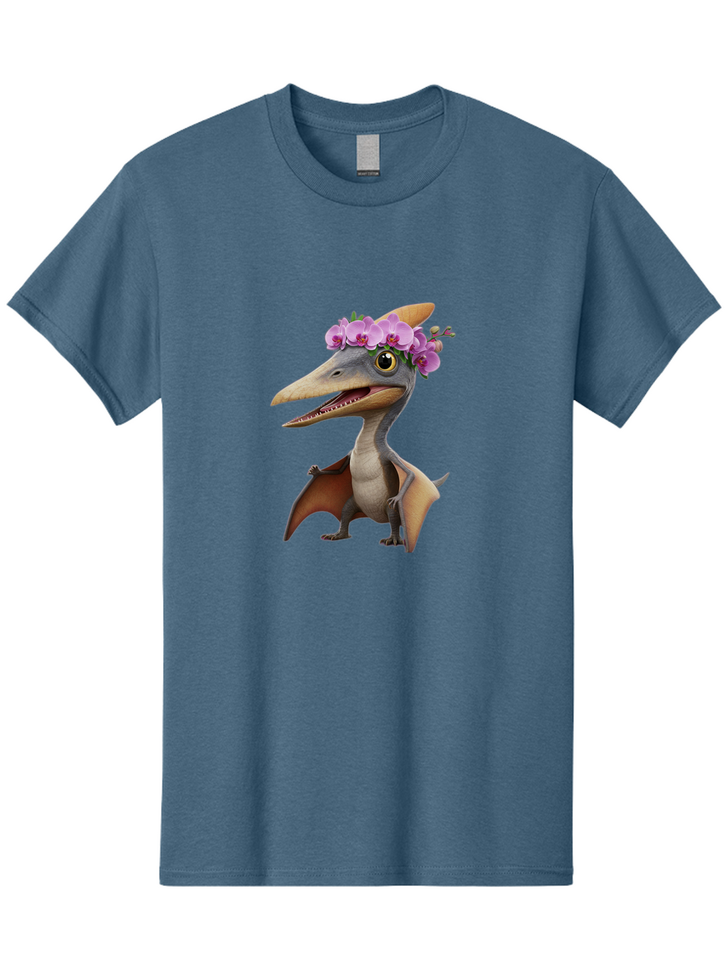 Pterodactyl-With-Flowers Men'S Graphic Tee, 100% Cotton, Comfortable Casual Summer Wear, Machine Washable, Vintage Camera, Old Camera, Antique Camera, Black Camera, Classic Photography, Photography Equipment, Nostalgic Device, Film Camera, Ban208