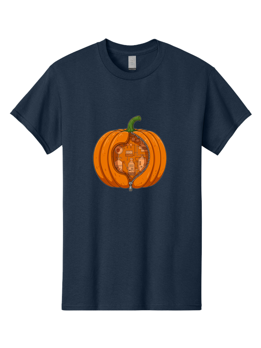 Pumpkin-With-Inner-Mechanisms Men'S Graphic Tee, 100% Cotton, Comfortable Casual Summer Wear, Machine Washable, Vintage Camera, Old Camera, Antique Camera, Black Camera, Classic Photography, Photography Equipment, Nostalgic Device, Ban209