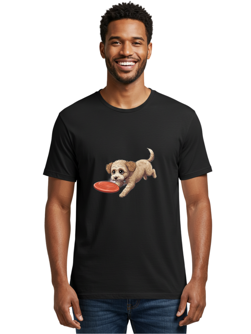 Puppy-With-Frisbee Men'S Graphic Tee, 100% Cotton, Comfortable Casual Summer Wear, Machine Washable, Vintage Camera, Old Camera, Antique Camera, Black Camera, Classic Photography, Photography Equipment, Nostalgic Device, Film Camera, Ban212