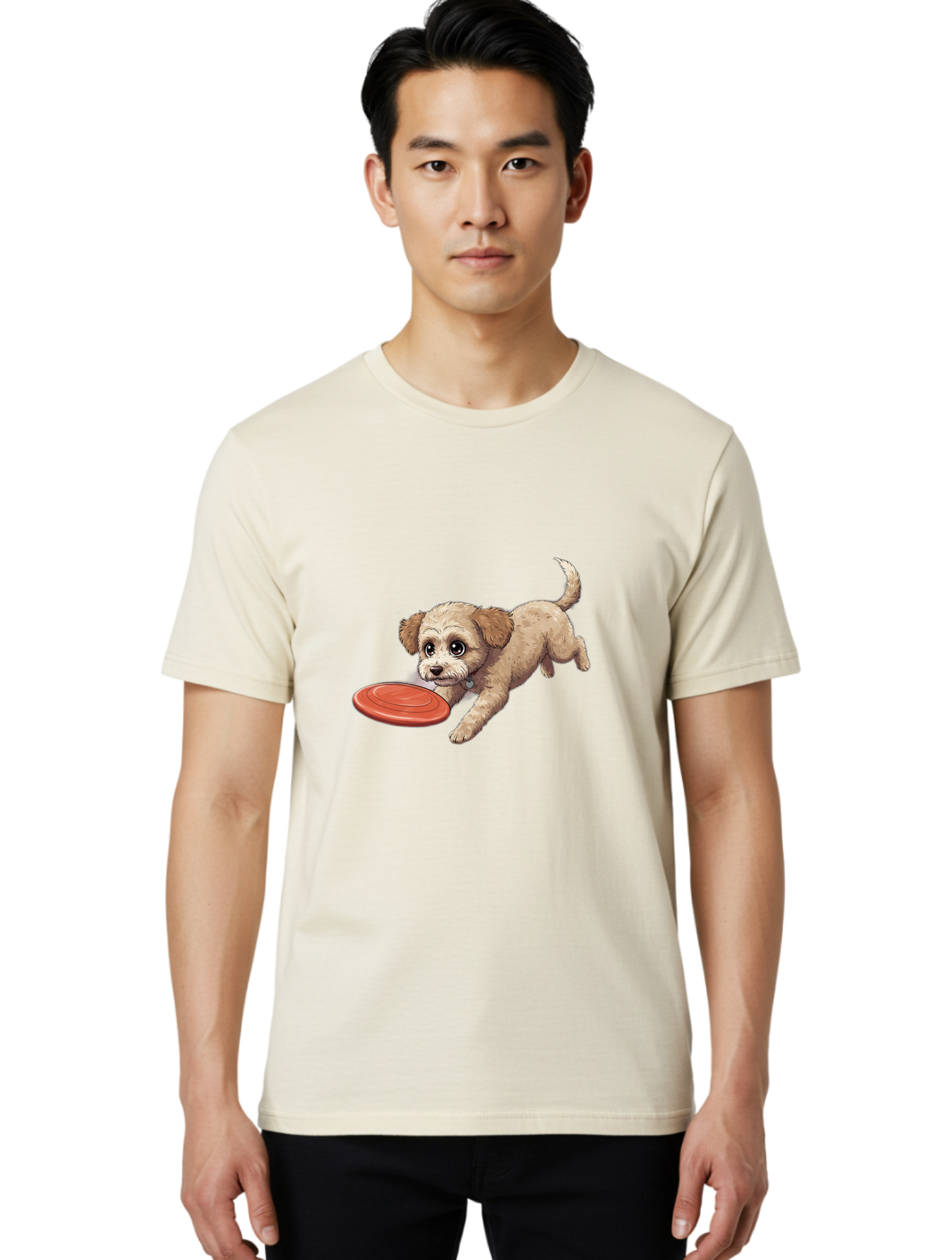 Puppy-With-Frisbee Men'S Graphic Tee, 100% Cotton, Comfortable Casual Summer Wear, Machine Washable, Vintage Camera, Old Camera, Antique Camera, Black Camera, Classic Photography, Photography Equipment, Nostalgic Device, Film Camera, Ban212