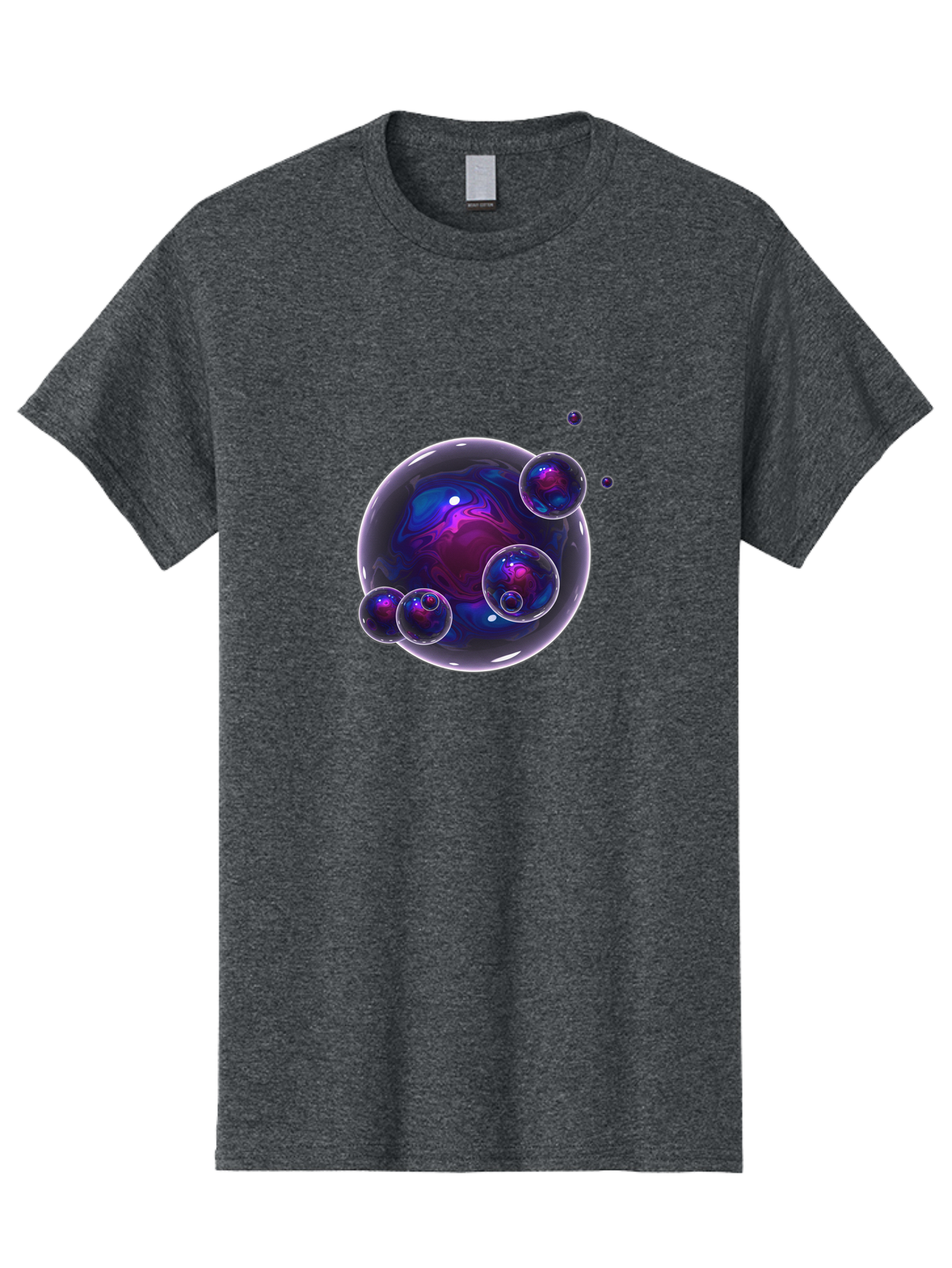Purple-Bubbles-1 Men'S Graphic Tee, 100% Cotton, Comfortable Casual Summer Wear, Machine Washable, Vintage Camera, Old Camera, Antique Camera, Black Camera, Classic Photography, Photography Equipment, Nostalgic Device, Film Camera, Camera Art Ban213