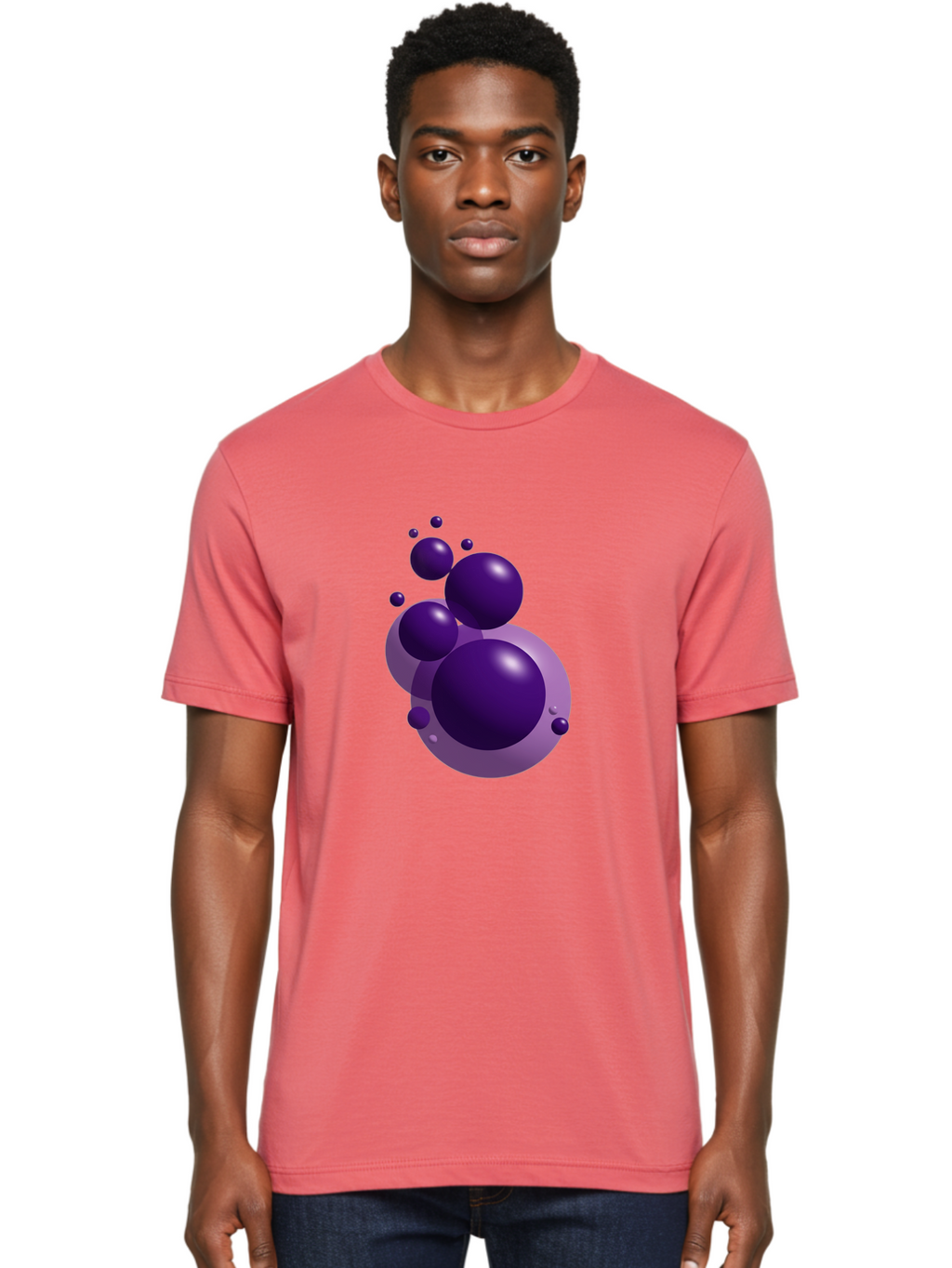 Purple-Bubbles Men'S Graphic Tee, 100% Cotton, Comfortable Casual Summer Wear, Machine Washable, Vintage Camera, Old Camera, Antique Camera, Black Camera, Classic Photography, Photography Equipment, Nostalgic Device, Film Camera, Camera Art Ban214