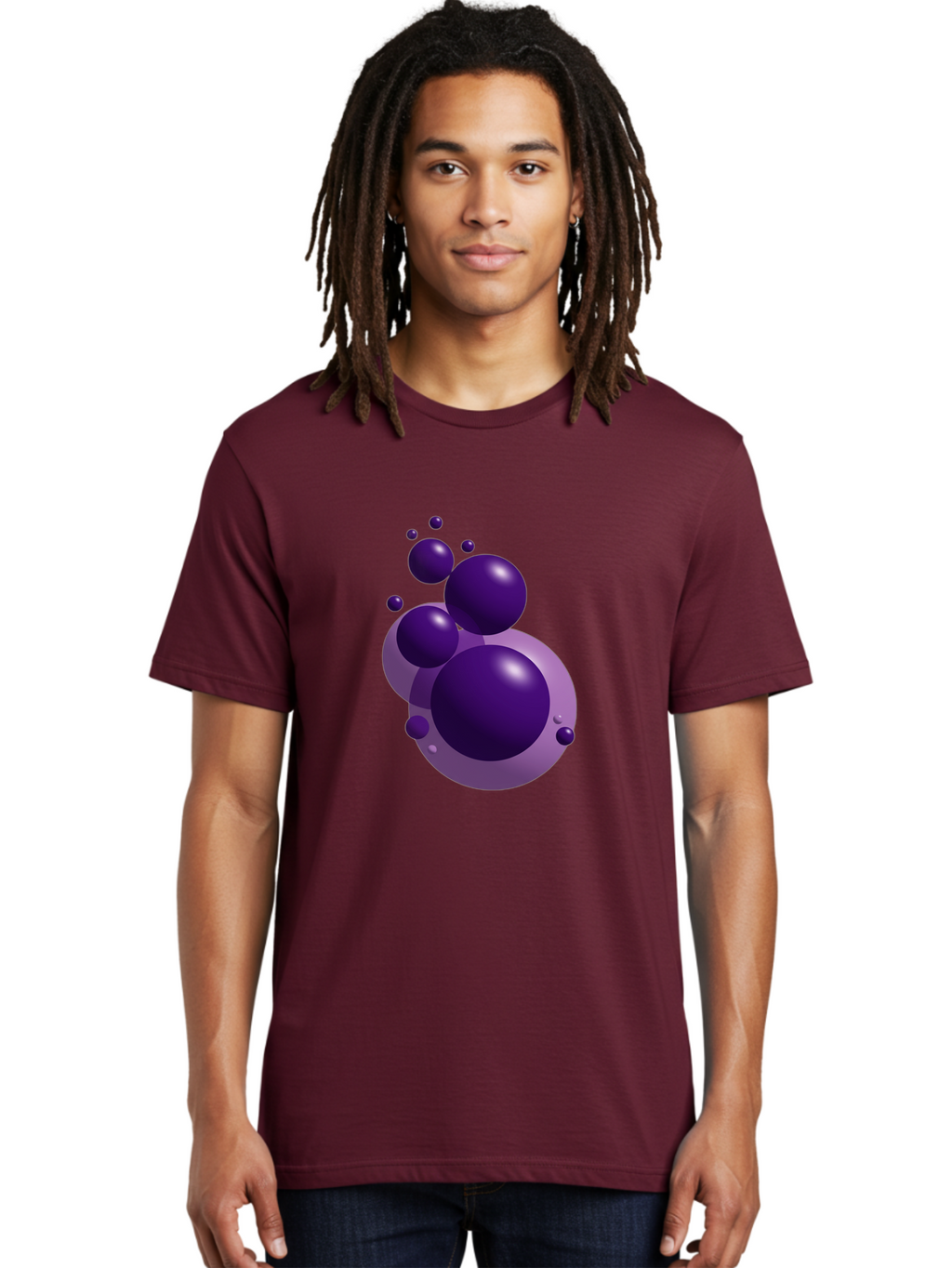 Purple-Bubbles Men'S Graphic Tee, 100% Cotton, Comfortable Casual Summer Wear, Machine Washable, Vintage Camera, Old Camera, Antique Camera, Black Camera, Classic Photography, Photography Equipment, Nostalgic Device, Film Camera, Camera Art Ban214