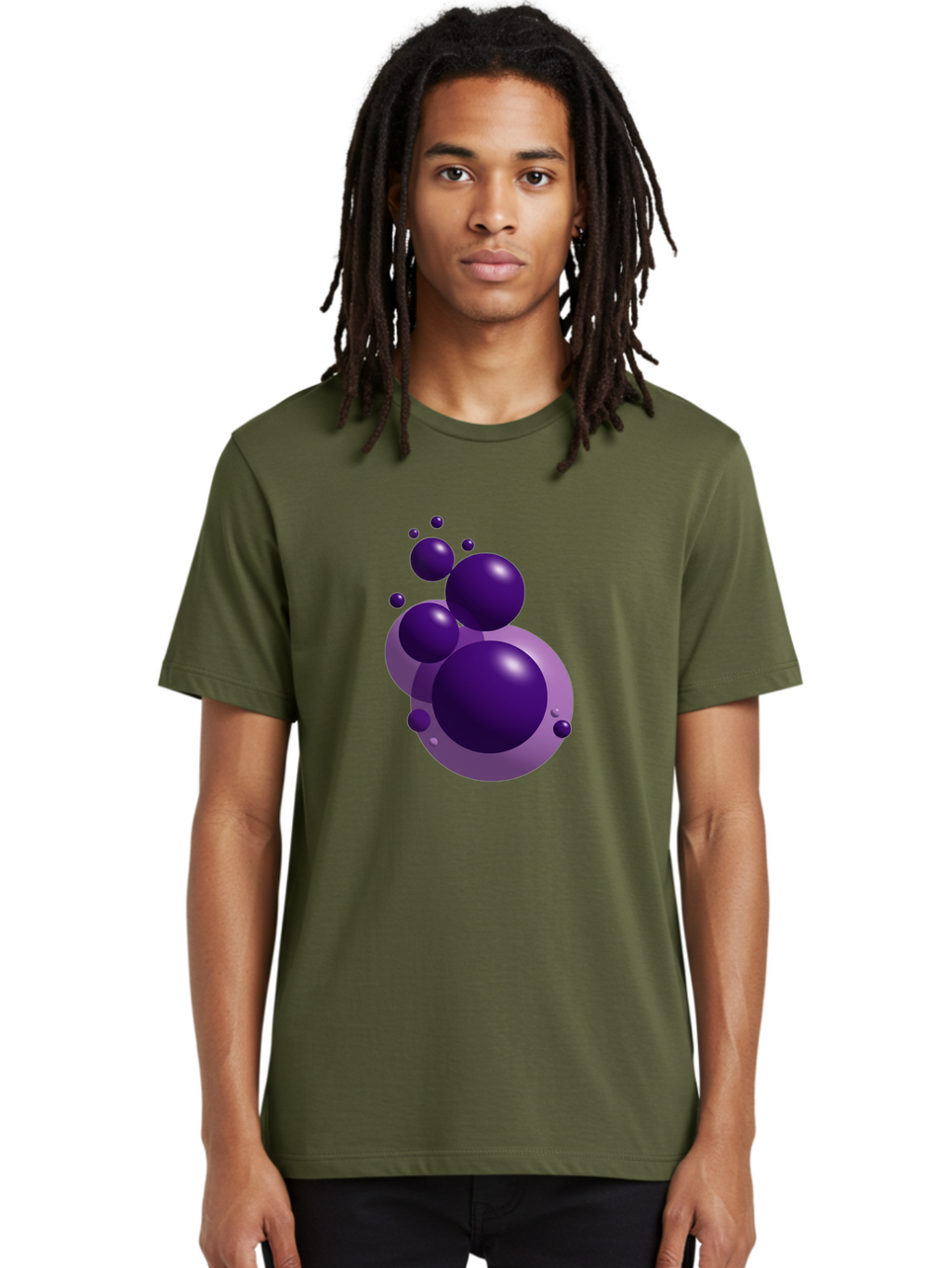 Purple-Bubbles Men'S Graphic Tee, 100% Cotton, Comfortable Casual Summer Wear, Machine Washable, Vintage Camera, Old Camera, Antique Camera, Black Camera, Classic Photography, Photography Equipment, Nostalgic Device, Film Camera, Camera Art Ban214
