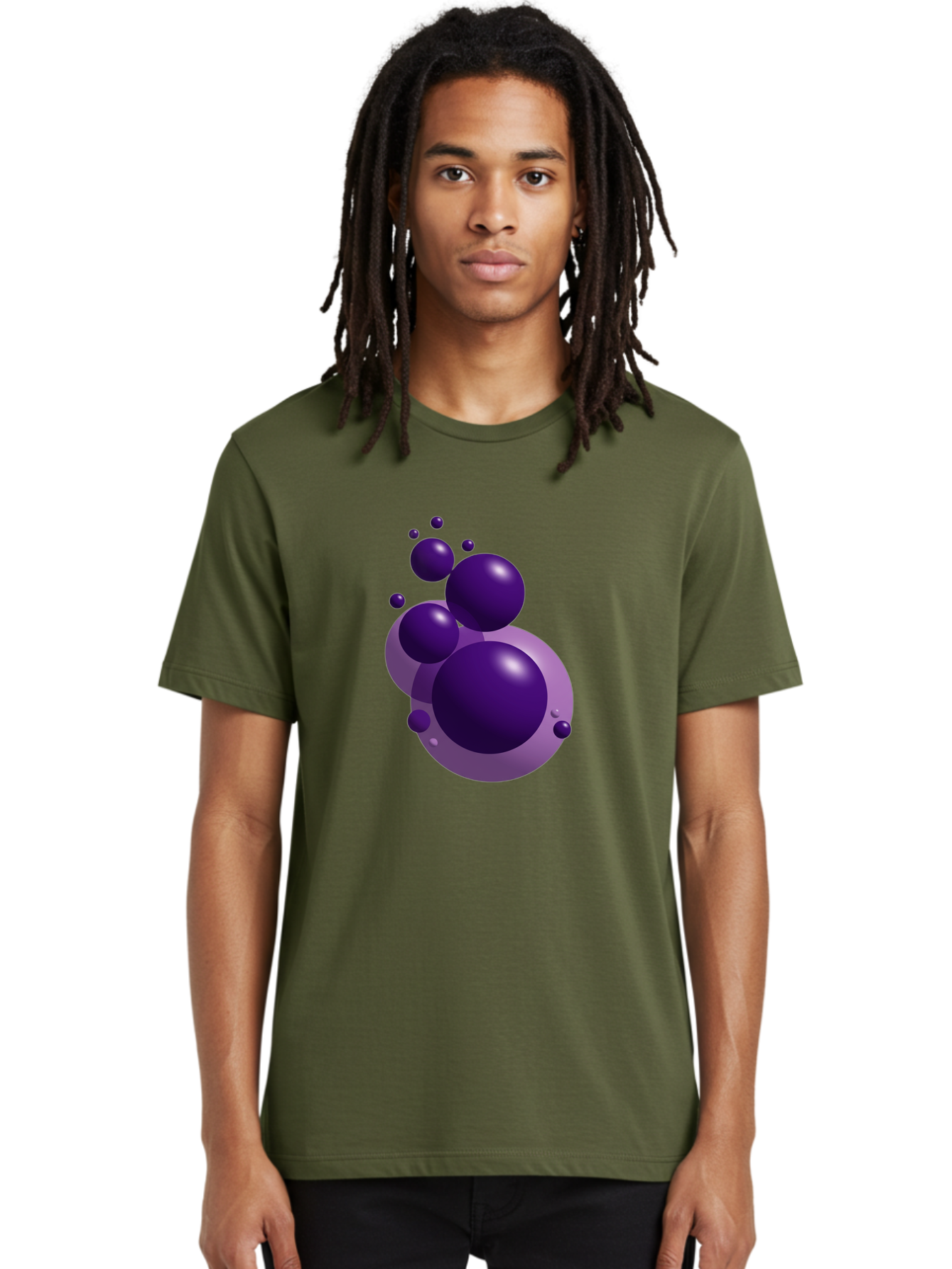 Purple-Bubbles Men'S Graphic Tee, 100% Cotton, Comfortable Casual Summer Wear, Machine Washable, Vintage Camera, Old Camera, Antique Camera, Black Camera, Classic Photography, Photography Equipment, Nostalgic Device, Film Camera, Camera Art Ban214