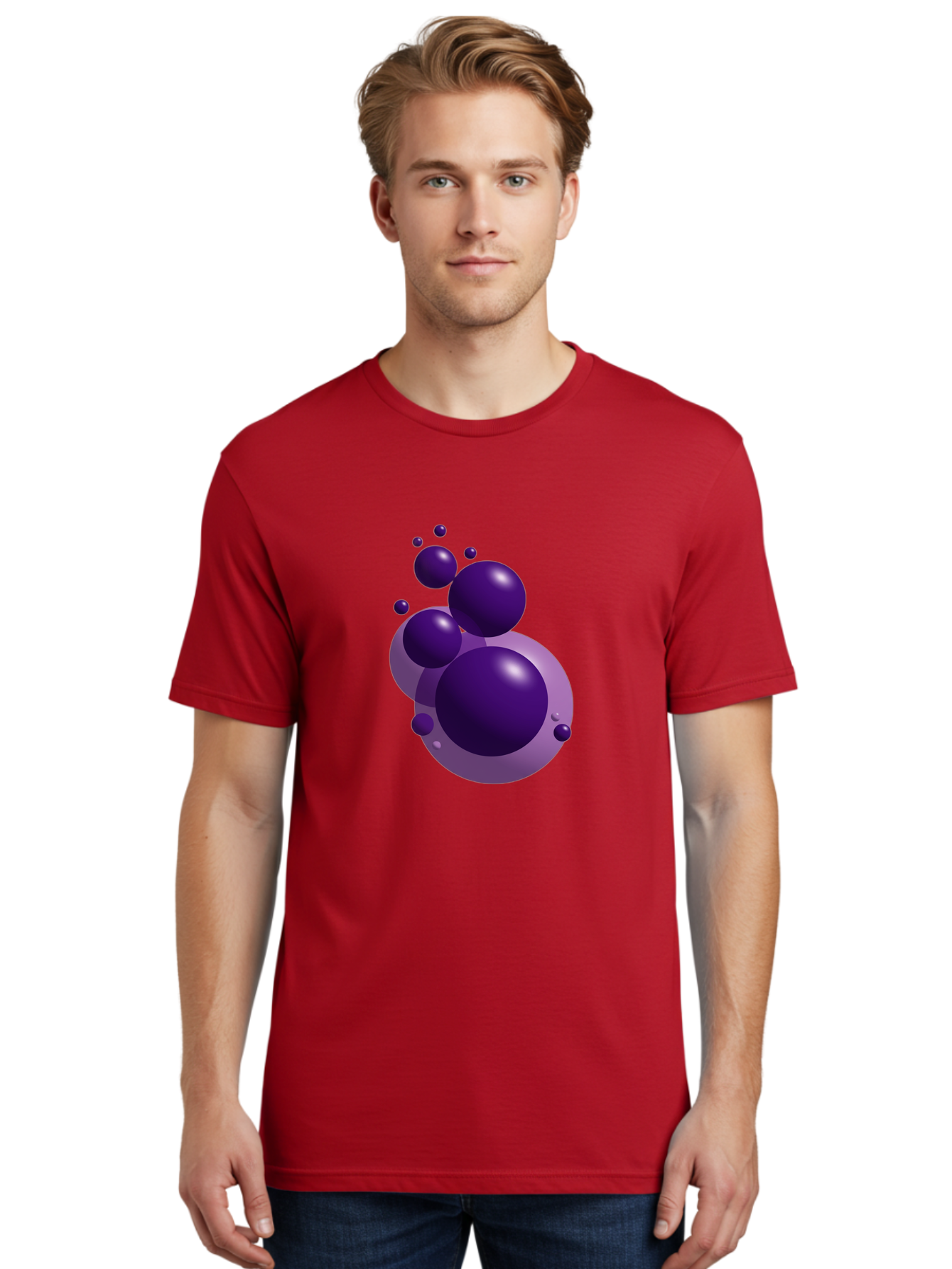 Purple-Bubbles Men'S Graphic Tee, 100% Cotton, Comfortable Casual Summer Wear, Machine Washable, Vintage Camera, Old Camera, Antique Camera, Black Camera, Classic Photography, Photography Equipment, Nostalgic Device, Film Camera, Camera Art Ban214