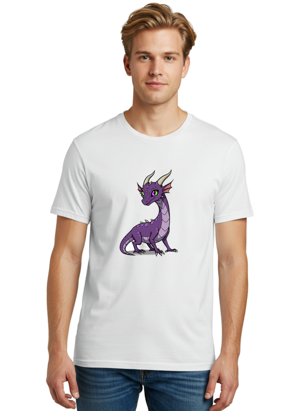 Purple-Dragon-1 Men'S Graphic Tee, 100% Cotton, Comfortable Casual Summer Wear, Machine Washable, Vintage Camera, Old Camera, Antique Camera, Black Camera, Classic Photography, Photography Equipment, Nostalgic Device, Film Camera, Camera Art Ban217