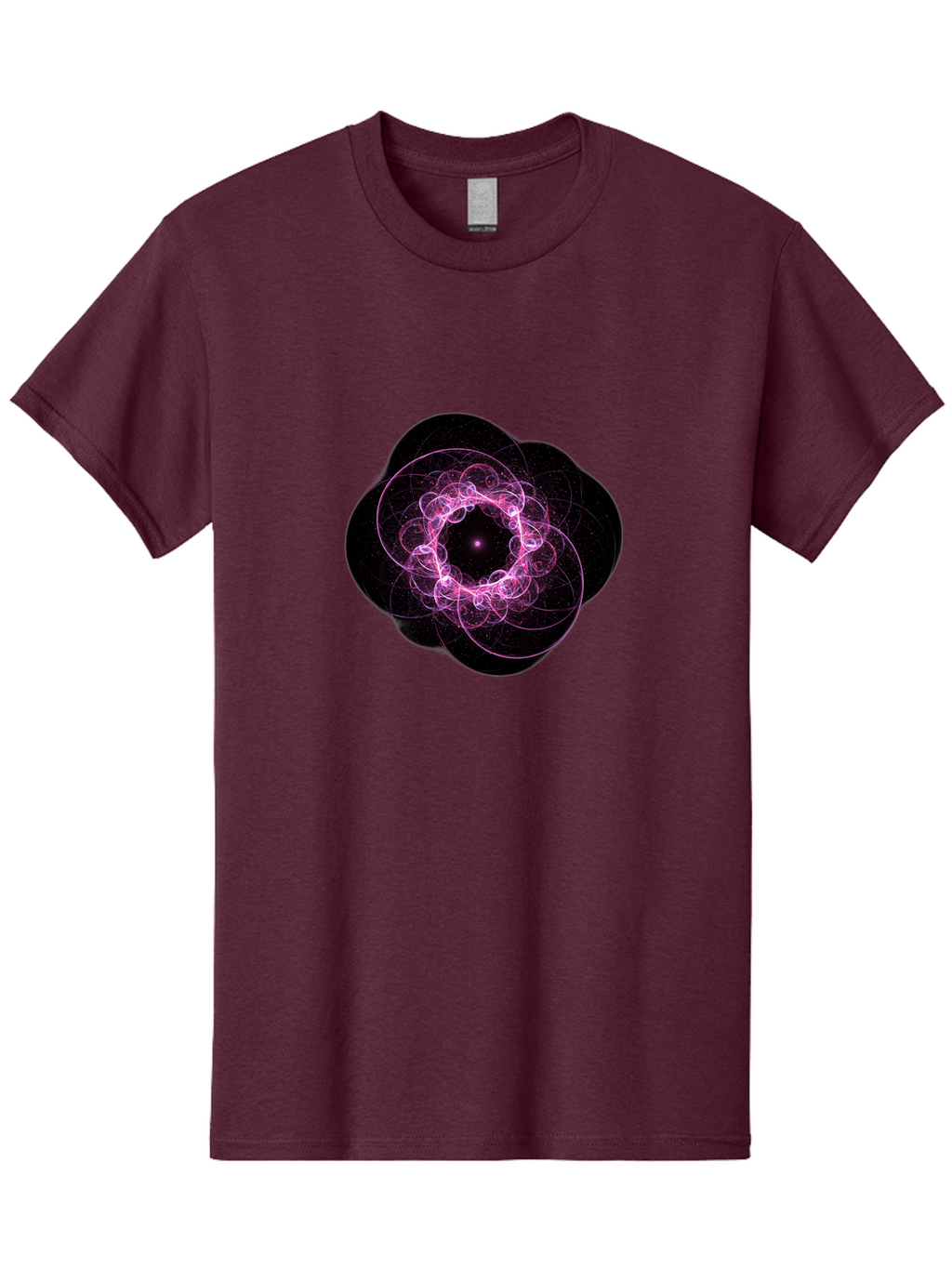 Purple-Fractal-Flower Men'S Graphic Tee, 100% Cotton, Comfortable Casual Summer Wear, Machine Washable, Vintage Camera, Old Camera, Antique Camera, Black Camera, Classic Photography, Photography Equipment, Nostalgic Device, Film Camera, Ban222