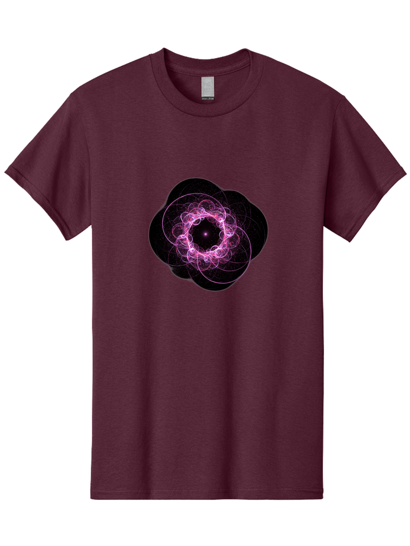 Purple-Fractal-Flower Men'S Graphic Tee, 100% Cotton, Comfortable Casual Summer Wear, Machine Washable, Vintage Camera, Old Camera, Antique Camera, Black Camera, Classic Photography, Photography Equipment, Nostalgic Device, Film Camera, Ban222
