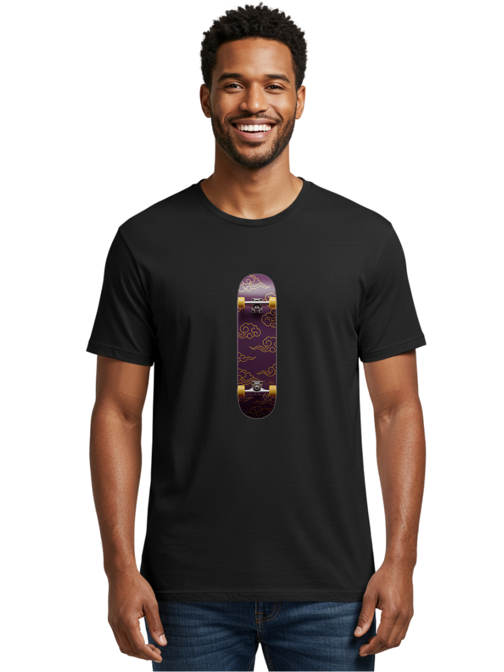 Purple-Skateboard Men'S Graphic Tee, 100% Cotton, Comfortable Casual Summer Wear, Machine Washable, Vintage Camera, Old Camera, Antique Camera, Black Camera, Classic Photography, Photography Equipment, Nostalgic Device, Film Camera, Camera Art Ban226