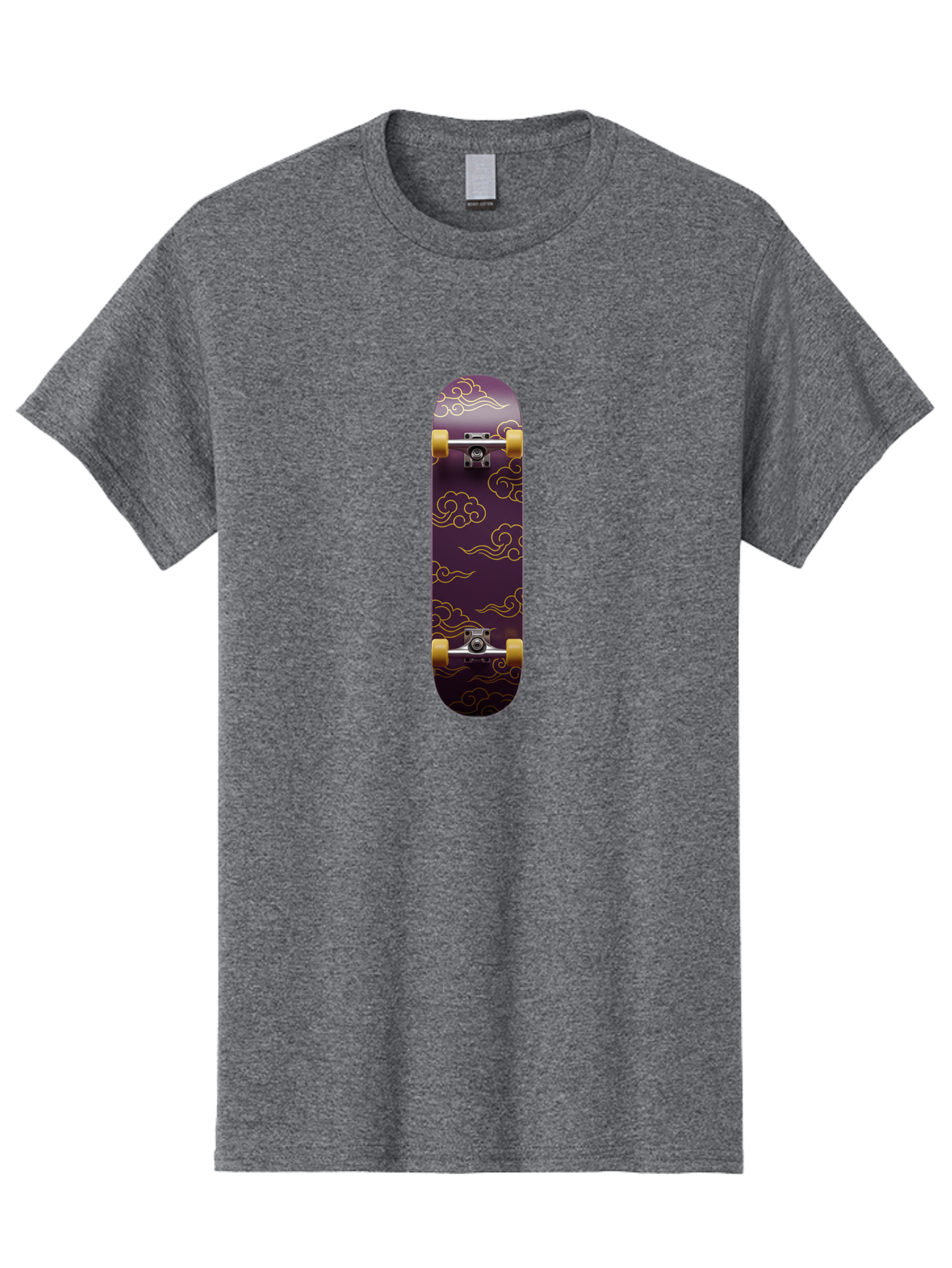 Purple-Skateboard Men'S Graphic Tee, 100% Cotton, Comfortable Casual Summer Wear, Machine Washable, Vintage Camera, Old Camera, Antique Camera, Black Camera, Classic Photography, Photography Equipment, Nostalgic Device, Film Camera, Camera Art Ban226
