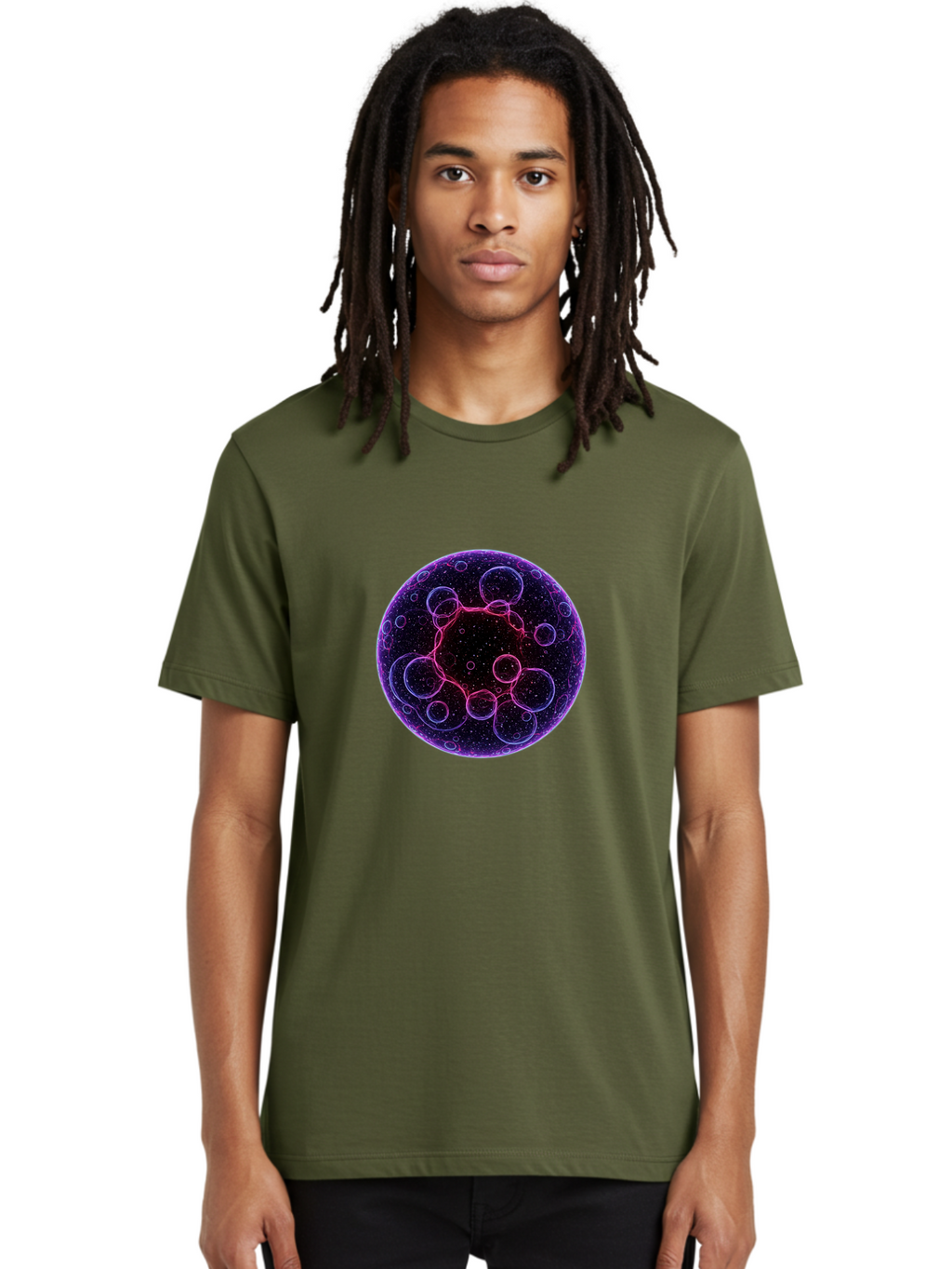 Purple-Sphere-With-Bubbles Men'S Graphic Tee, 100% Cotton, Comfortable Casual Summer Wear, Machine Washable, Vintage Camera, Old Camera, Antique Camera, Black Camera, Classic Photography, Photography Equipment, Nostalgic Device, Film Camera, Ban227