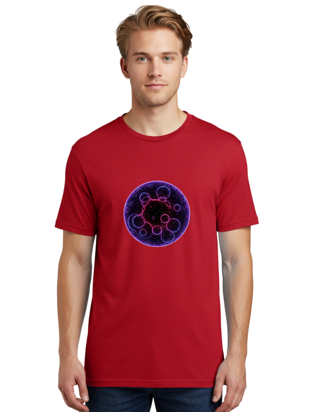 Purple-Sphere-With-Bubbles Men'S Graphic Tee, 100% Cotton, Comfortable Casual Summer Wear, Machine Washable, Vintage Camera, Old Camera, Antique Camera, Black Camera, Classic Photography, Photography Equipment, Nostalgic Device, Film Camera, Ban227